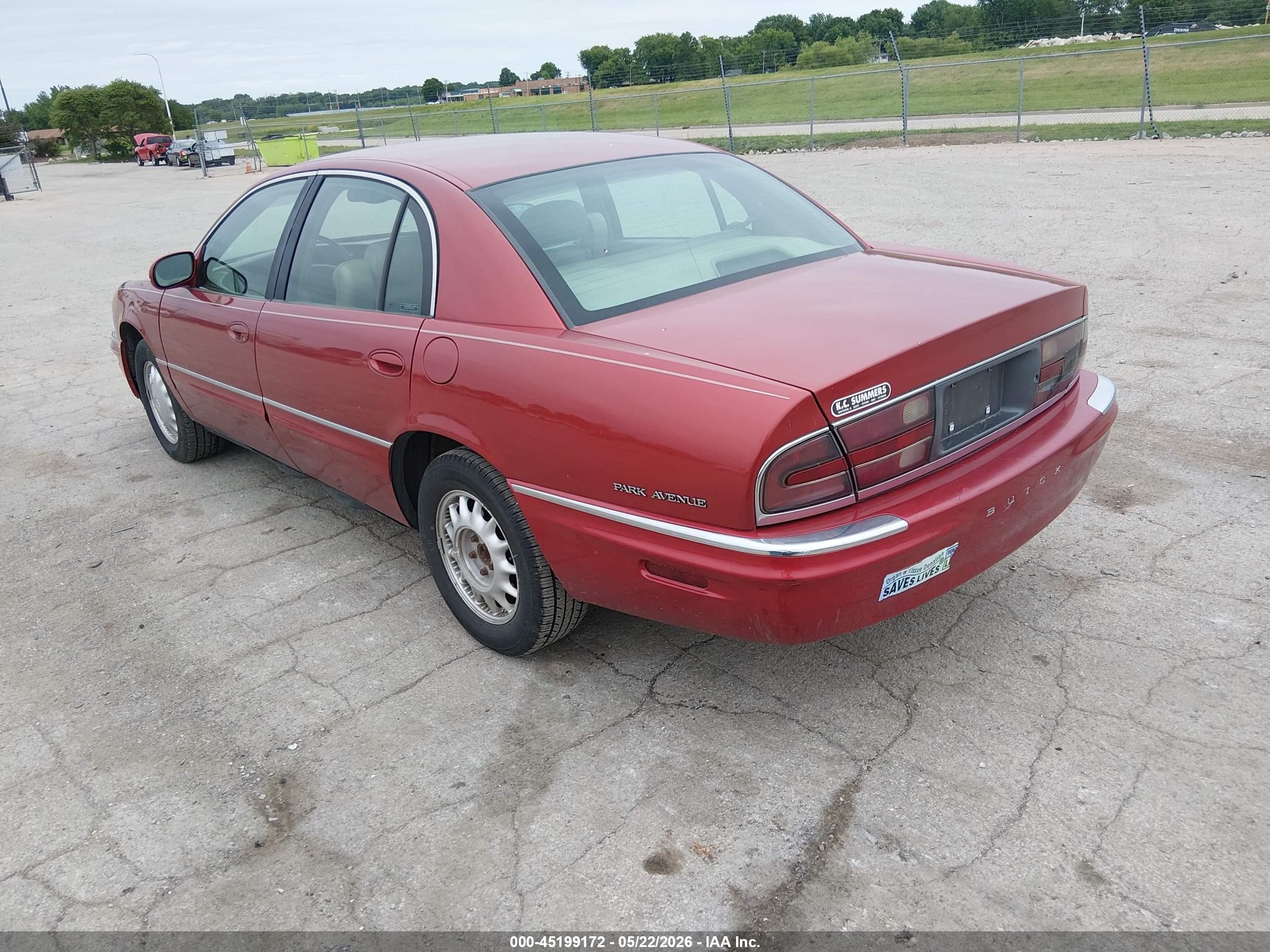 1999 Buick Park Avenue   Red vin: 1G4CW52K0X4645172
