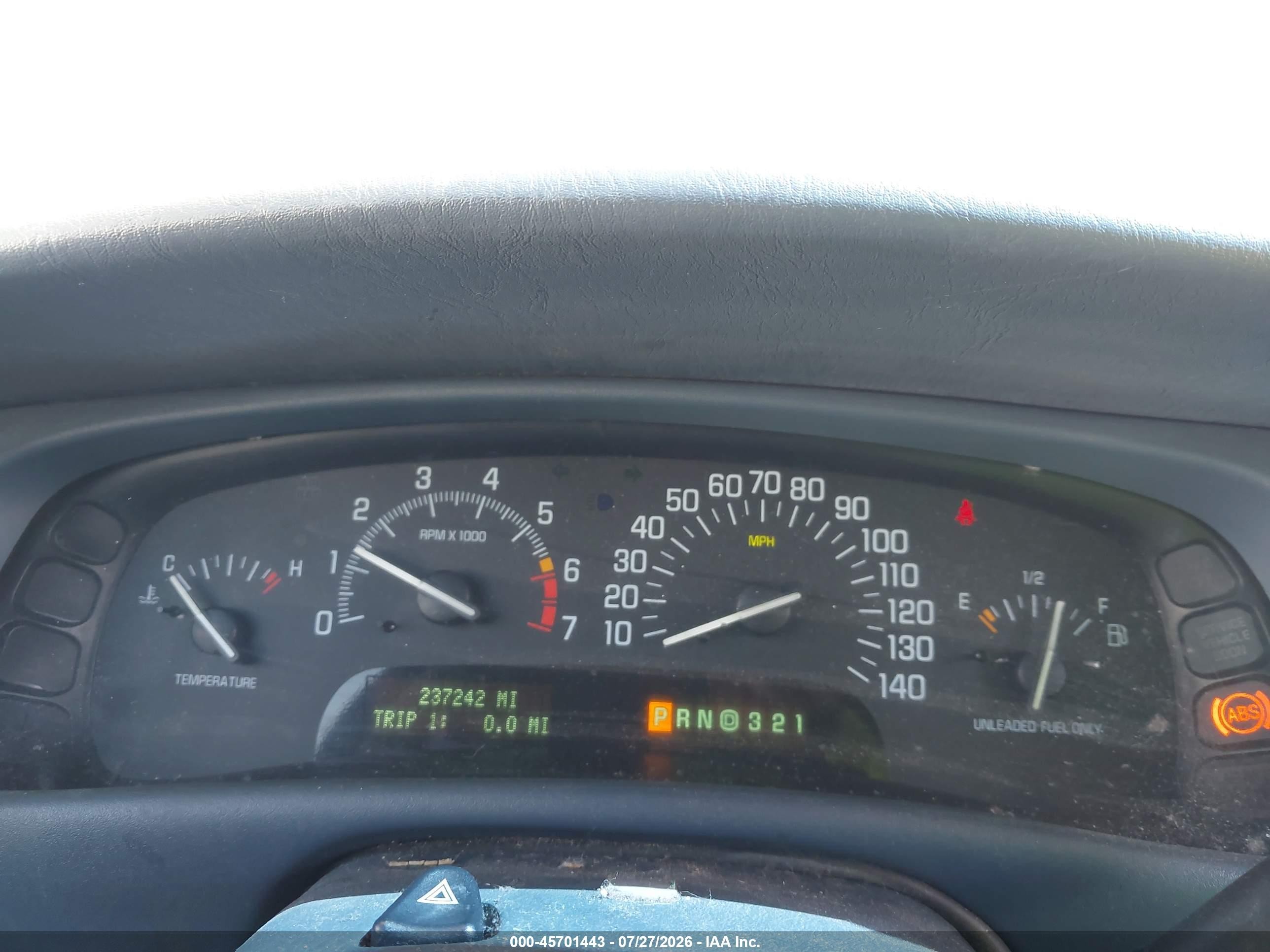 1999 Buick Park Avenue Sg Blue vin: 1G4CW52K3X4649989