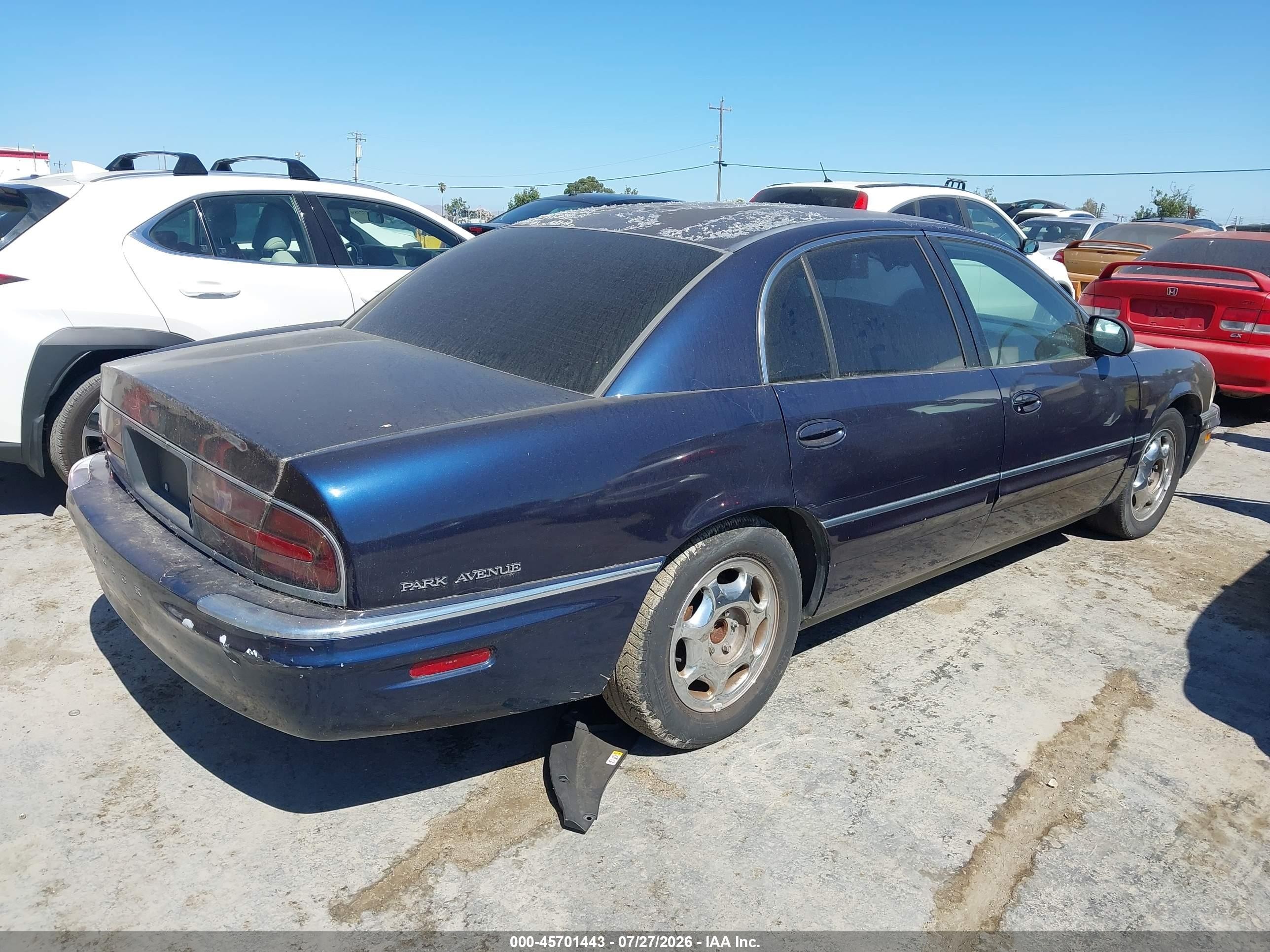 1999 Buick Park Avenue Sg Blue vin: 1G4CW52K3X4649989