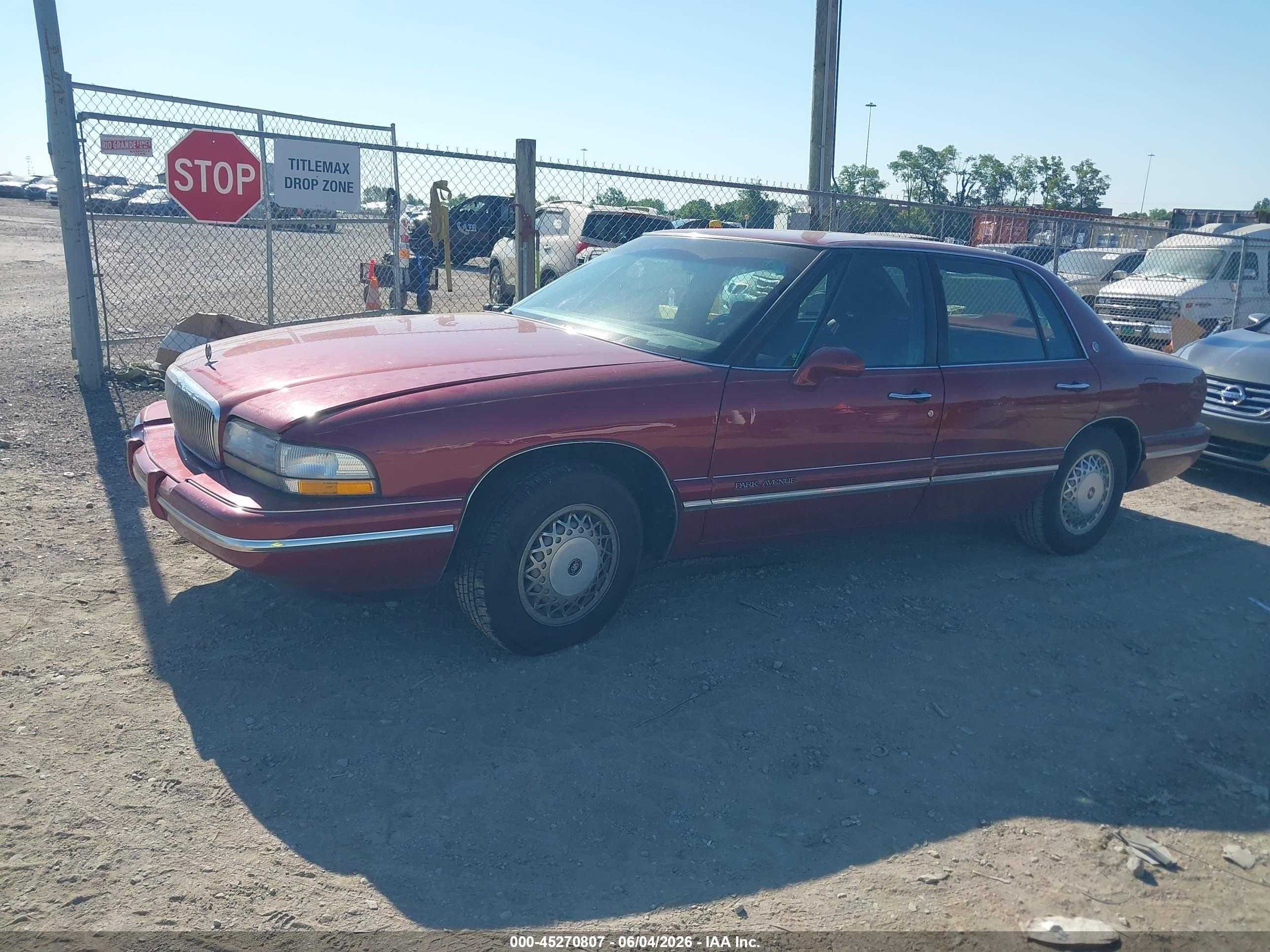 1996 Buick Park Avenue   Burgundy vin: 1G4CW52K8TH634570