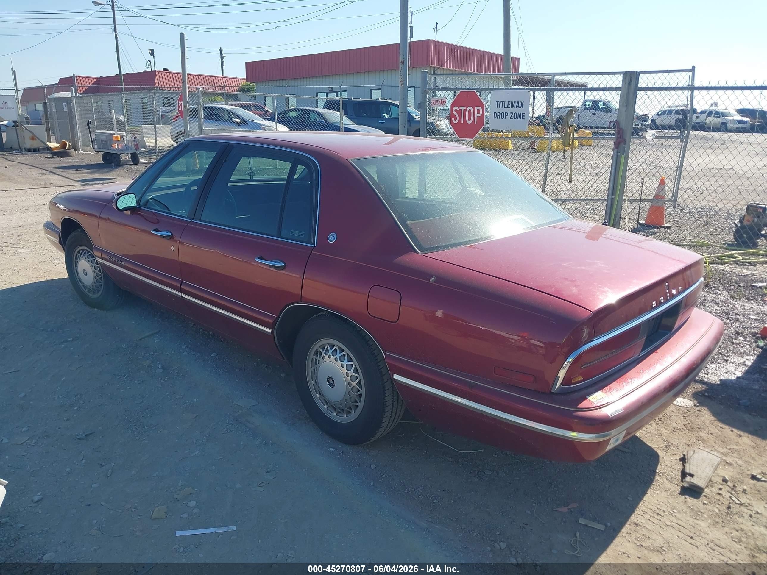 1996 Buick Park Avenue   Burgundy vin: 1G4CW52K8TH634570