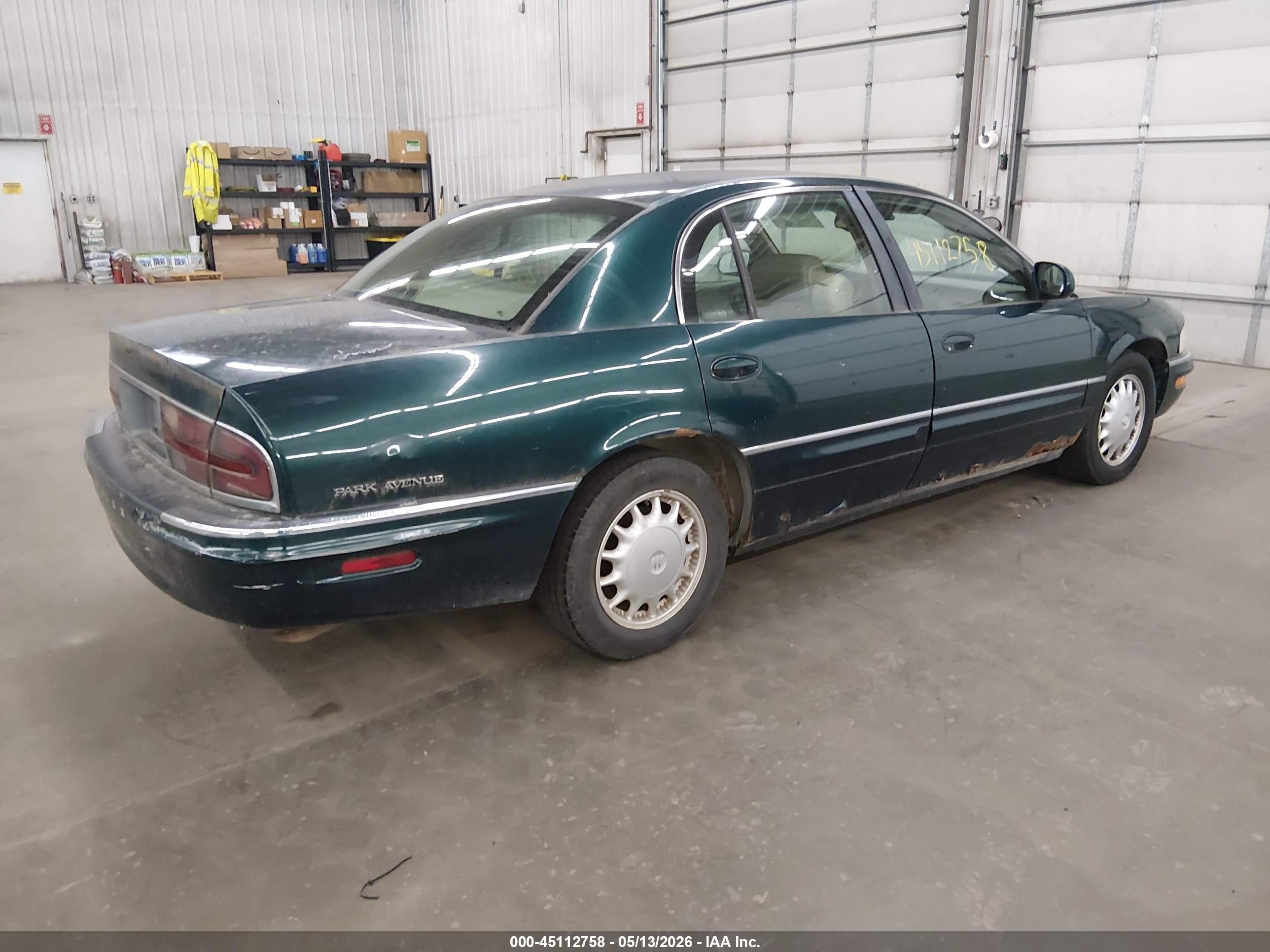 1999 Buick Park Avenue   Green vin: 1G4CW52KXX4608968