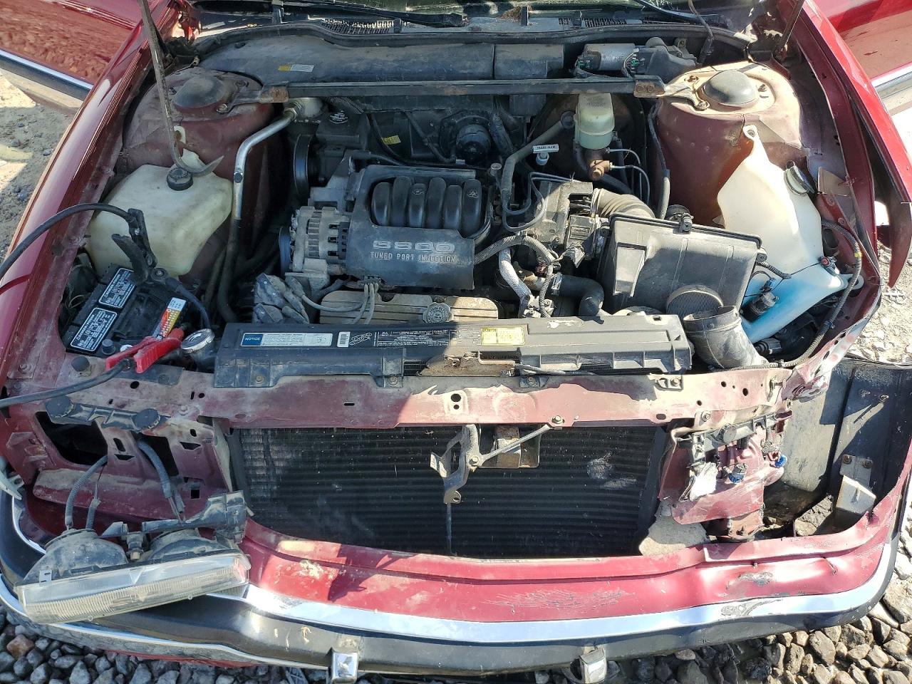 1993 Buick Park Avenue Red vin: 1G4CW53L6P1615795