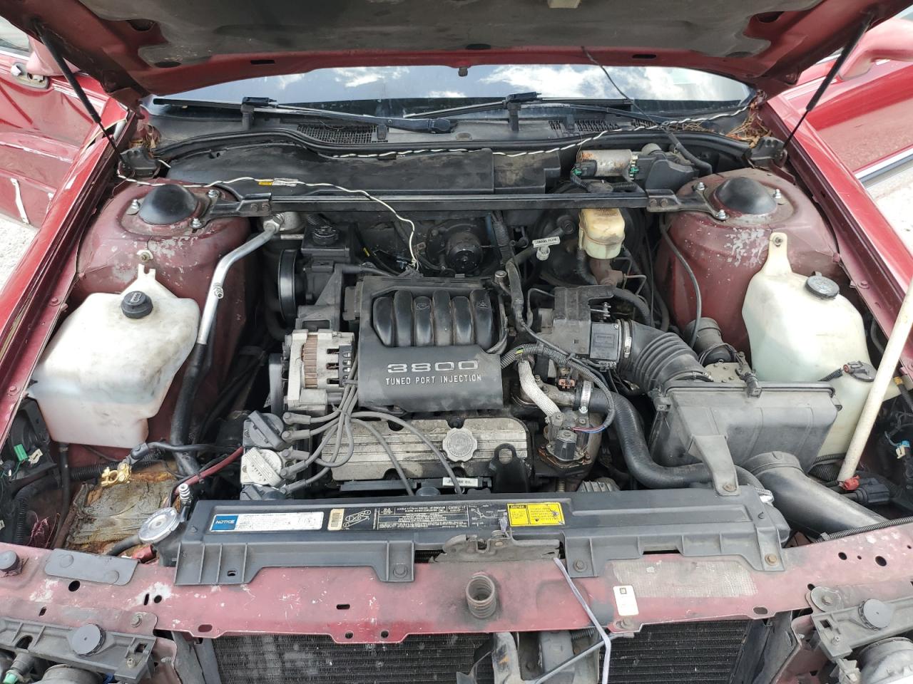 1993 Buick Park Avenue    Burgundy vin: 1G4CW53L9P1636351