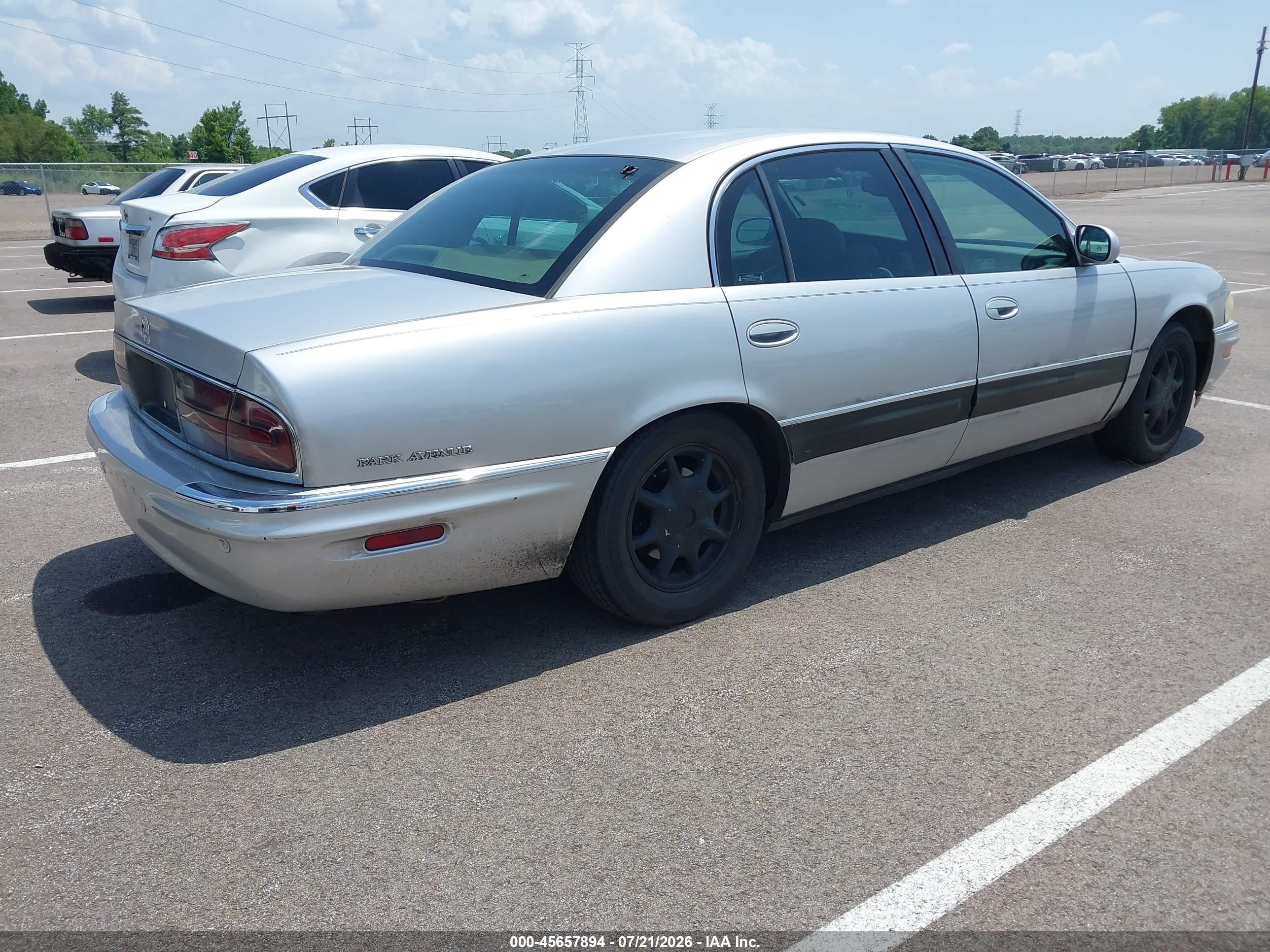 2002 Buick Park Avenue   Серебряный vin: 1G4CW54K024157961