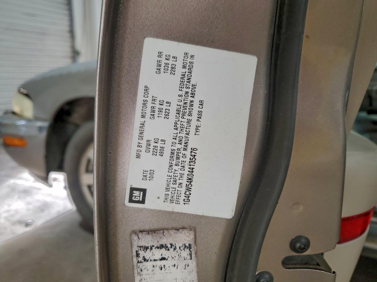2004 Buick Park Avenue Tan vin: 1G4CW54K044135476