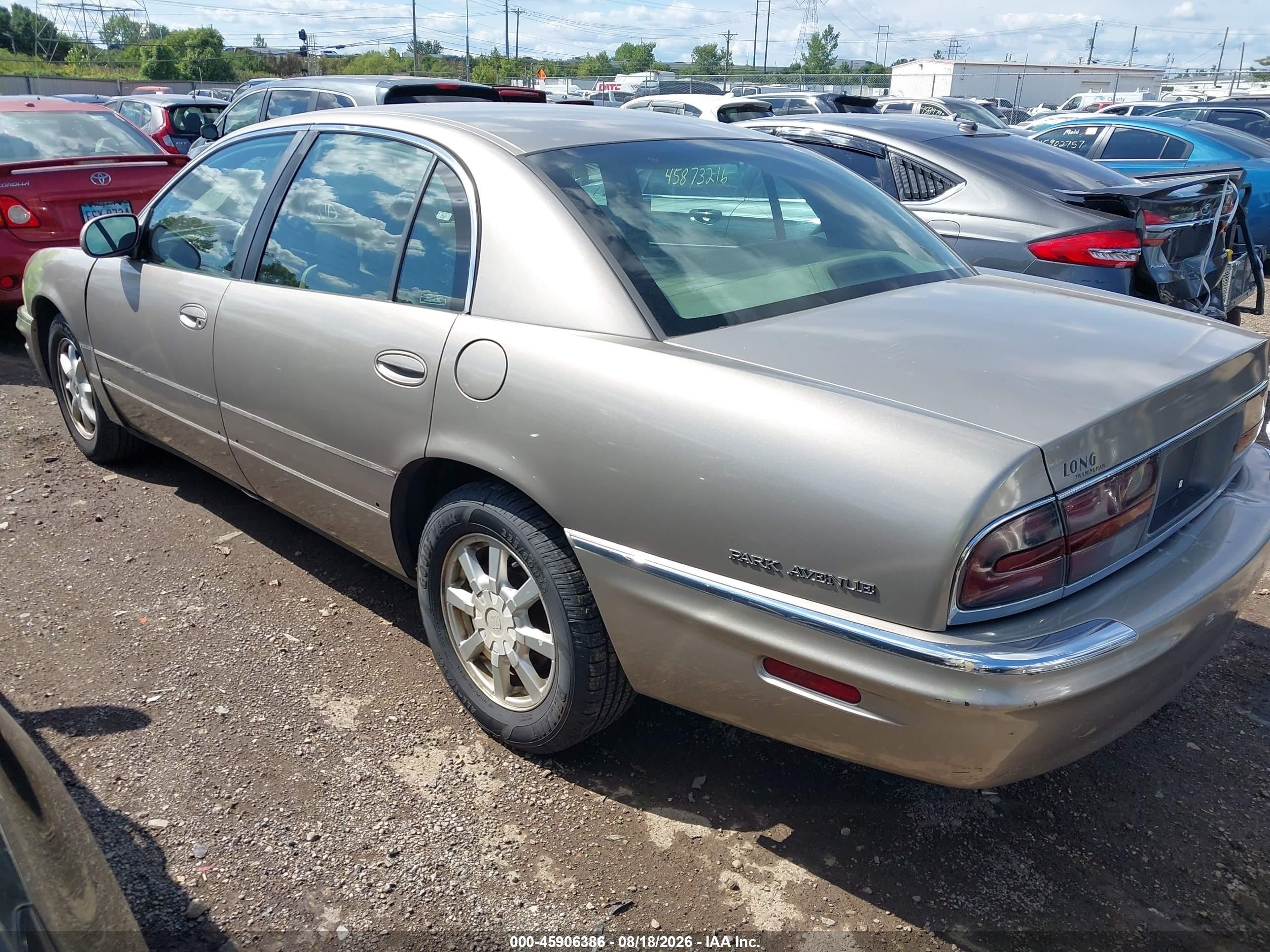 2001 Buick Park Avenue   Champagne vin: 1G4CW54K114174931