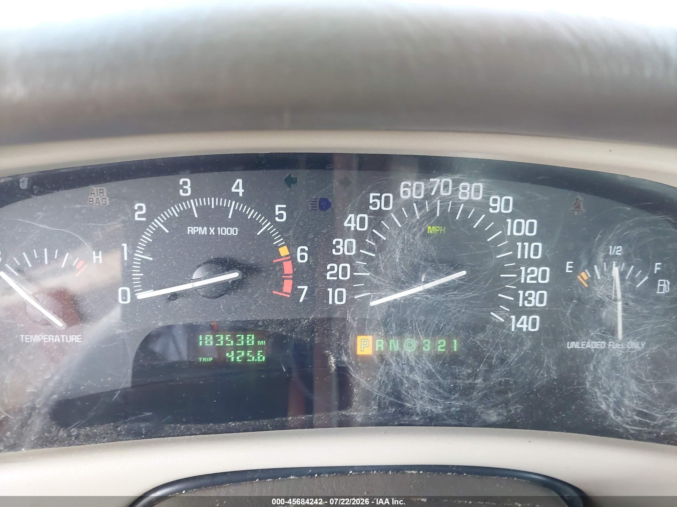 2003 Buick Park Avenue   Beige vin: 1G4CW54K234170003