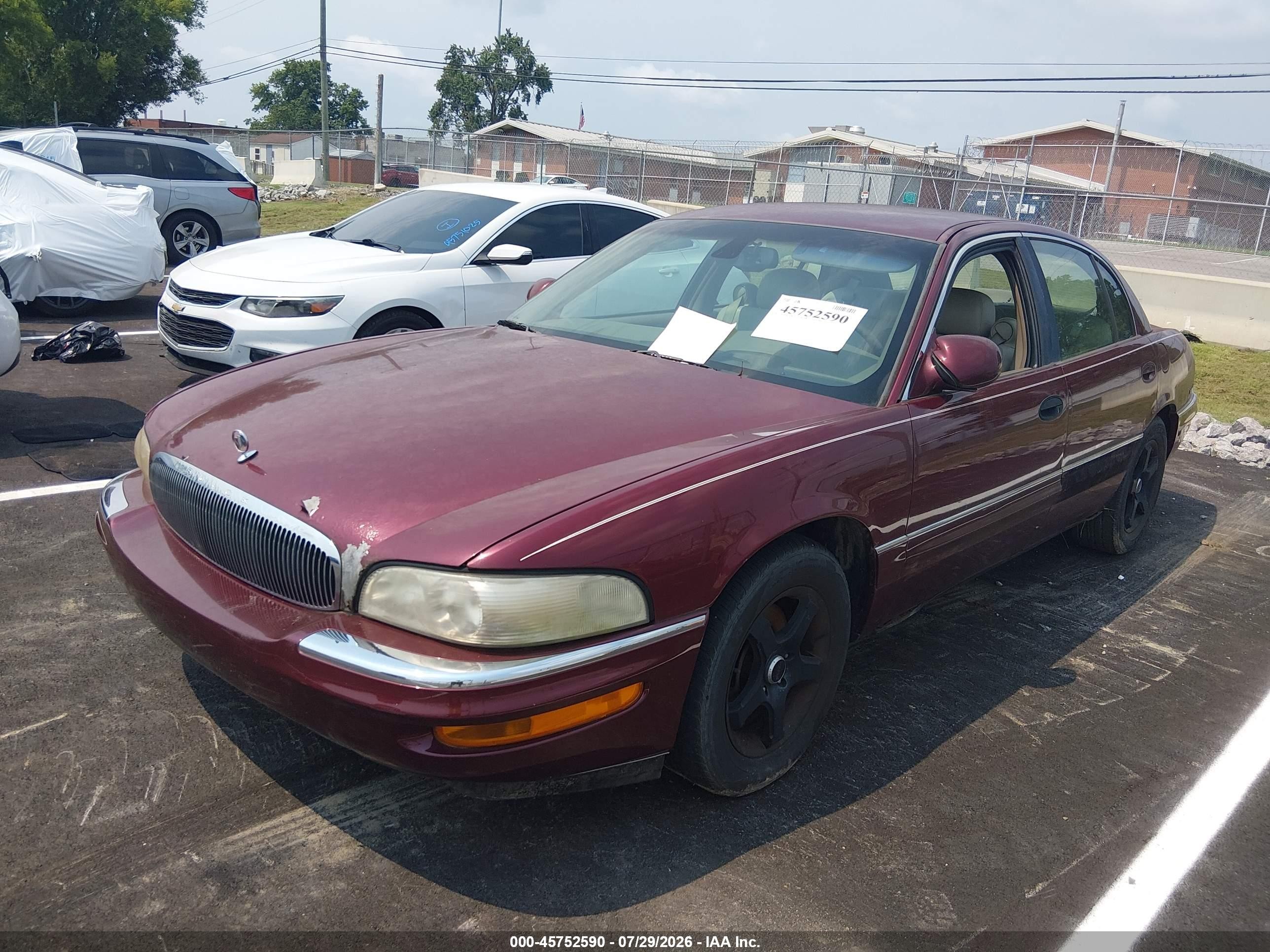 2001 Buick Park Avenue   Burgundy vin: 1G4CW54K514196270