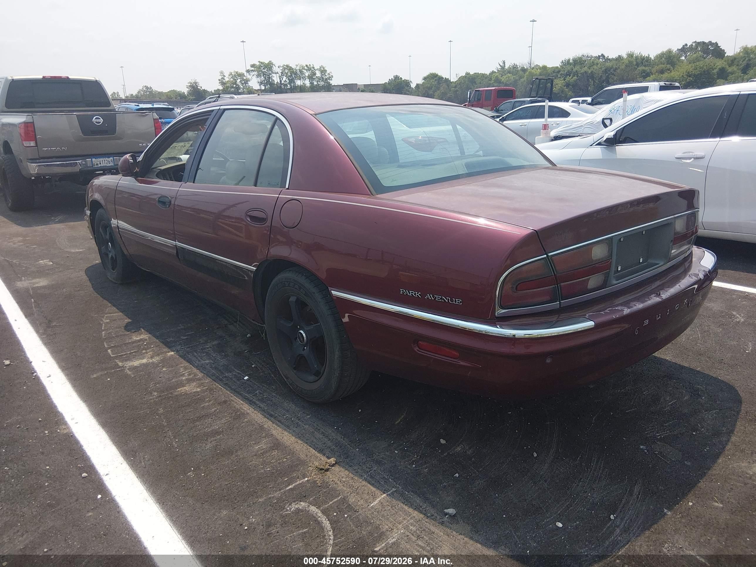 2001 Buick Park Avenue   Burgundy vin: 1G4CW54K514196270