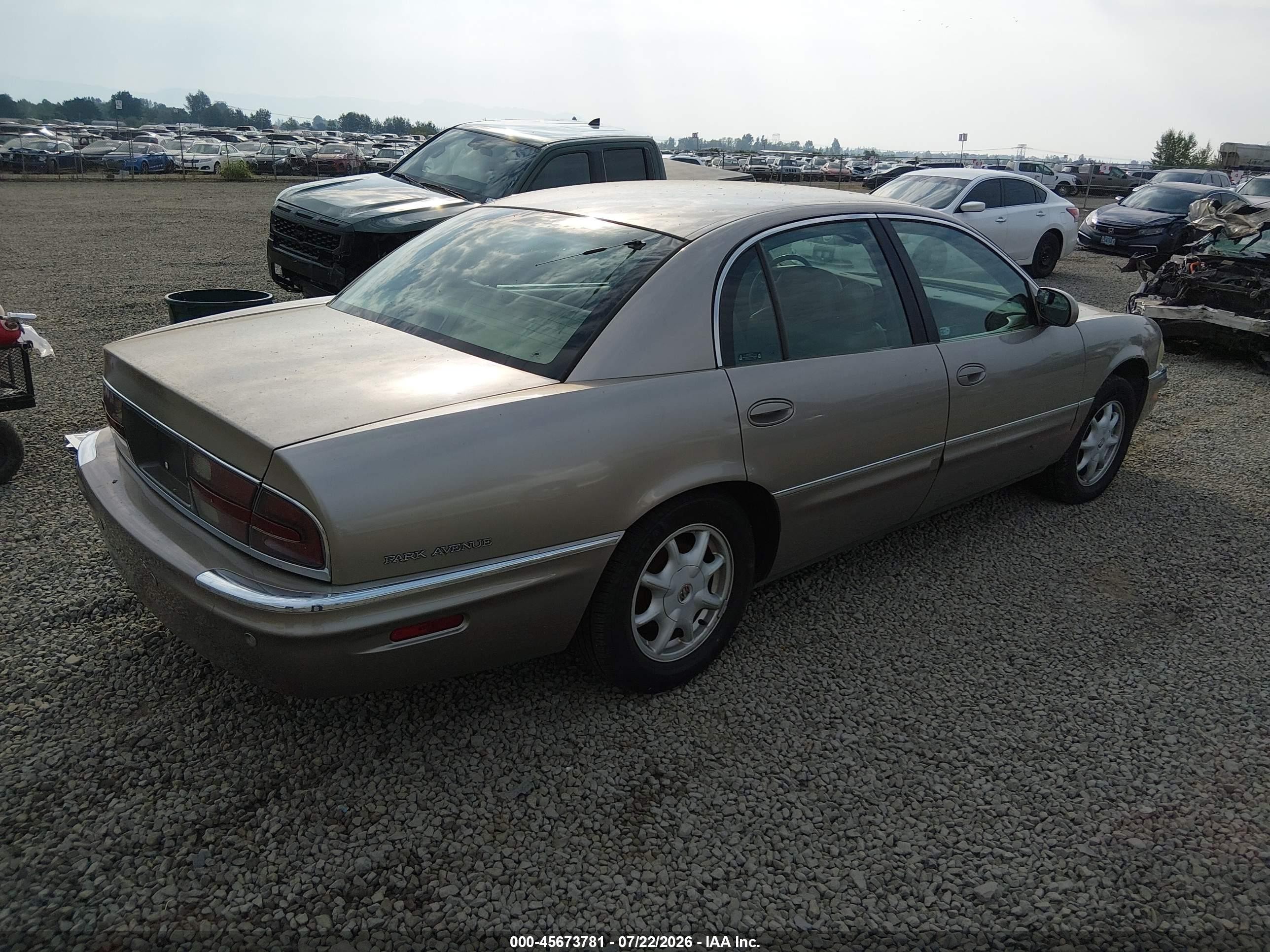 2002 Buick Park Avenue   Tan vin: 1G4CW54K724193159