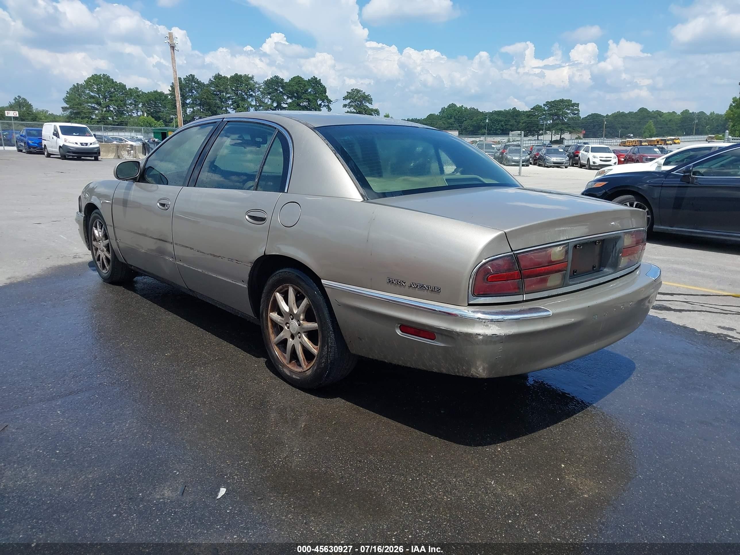 2002 Buick Park Avenue   Tan vin: 1G4CW54K824105140