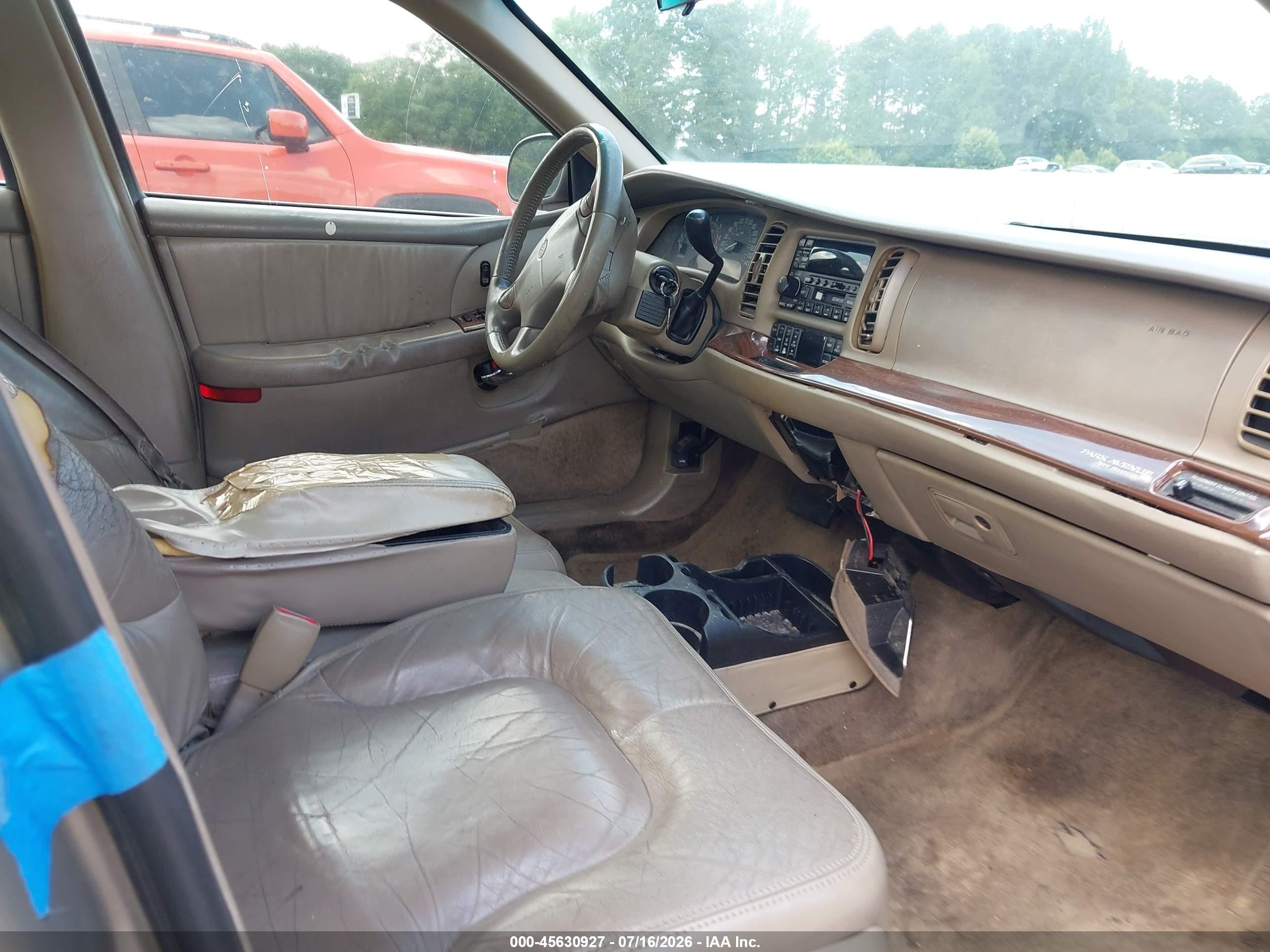 2002 Buick Park Avenue   Tan vin: 1G4CW54K824105140