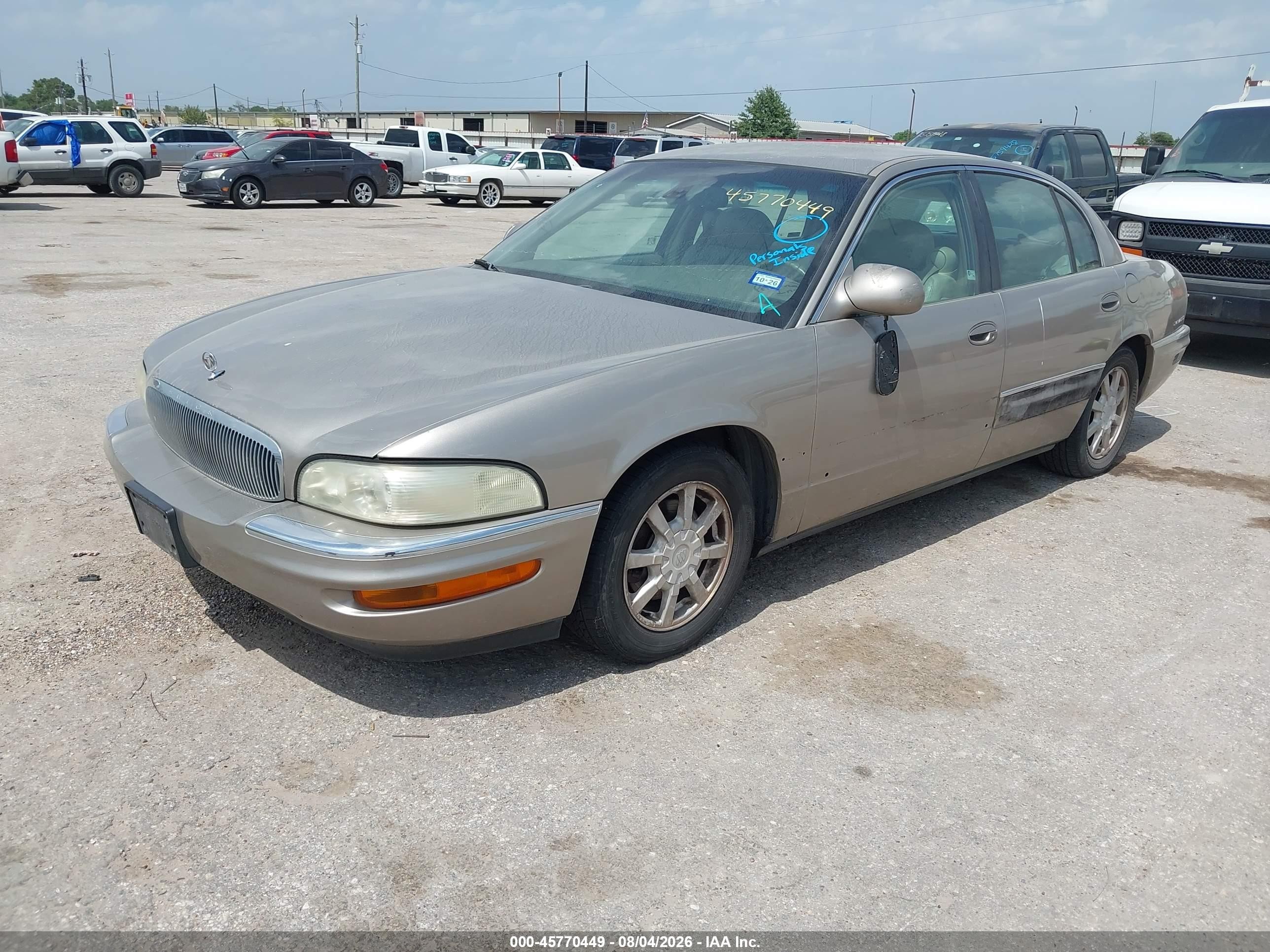 2002 Buick Park Avenue   Beige vin: 1G4CW54K924181322