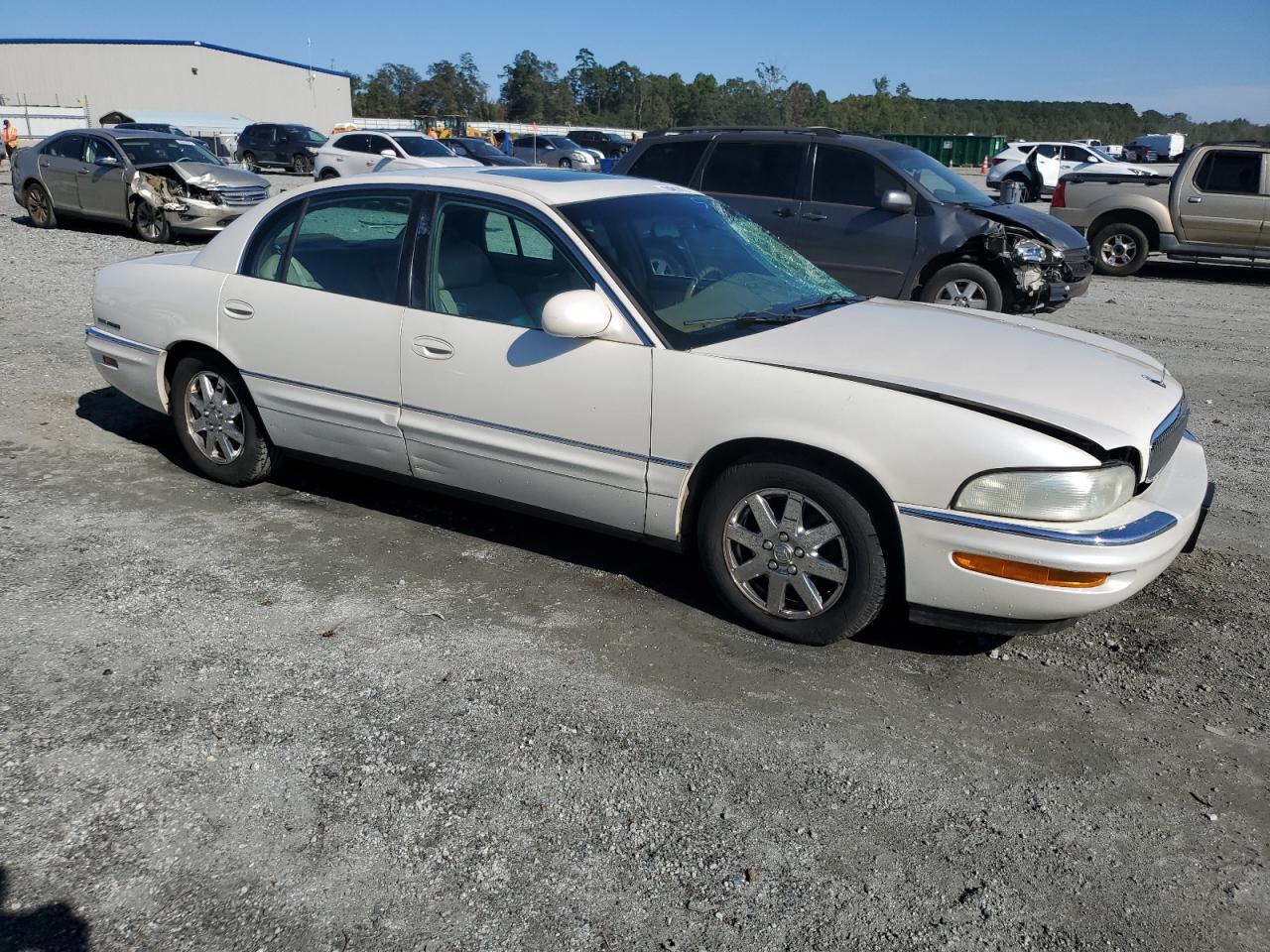 2004 Buick Park Avenue White vin: 1G4CW54K944138604