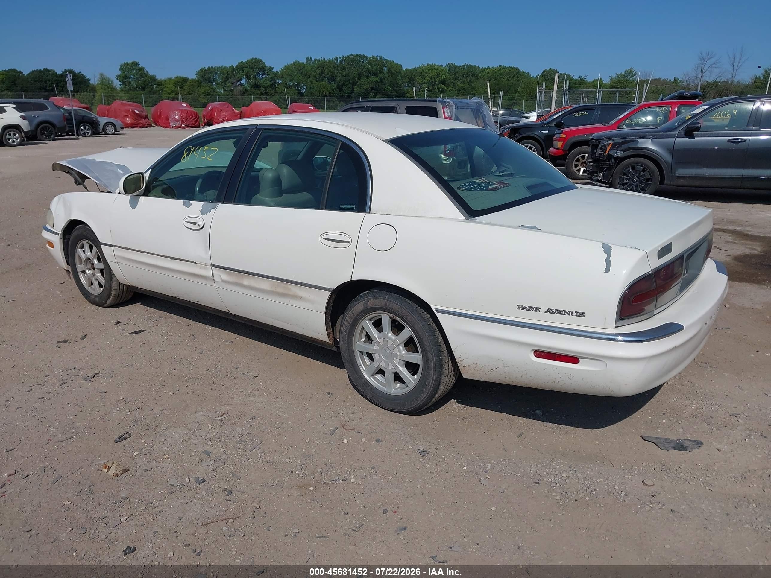 2001 Buick Park Avenue   White vin: 1G4CW54KX14173776