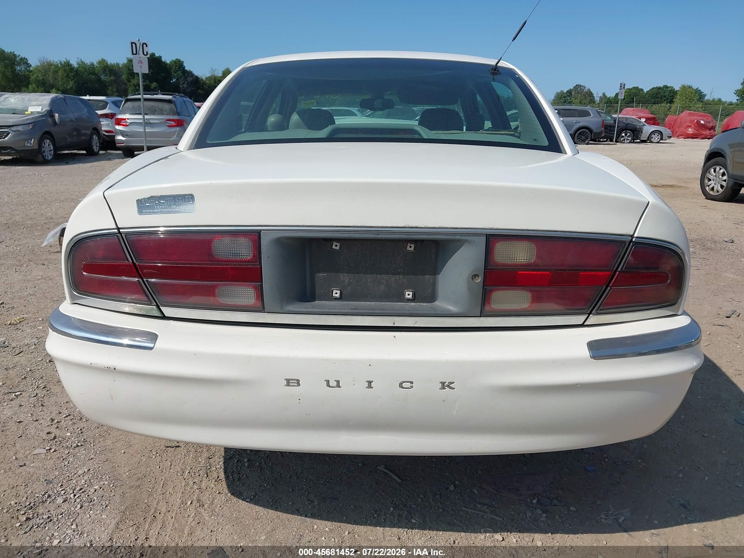 2001 Buick Park Avenue   White vin: 1G4CW54KX14173776