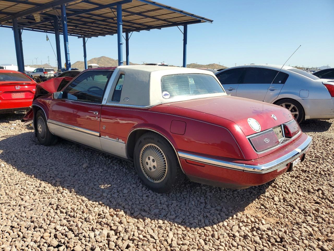 1991 Buick Riviera Burgundy vin: 1G4EZ13L2MU410798