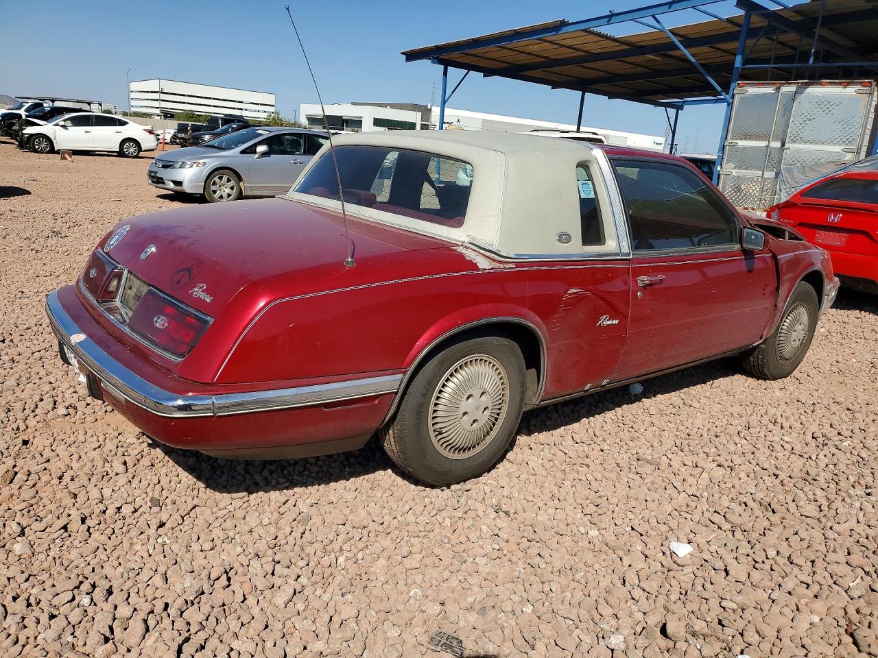 1991 Buick Riviera Burgundy vin: 1G4EZ13L2MU410798