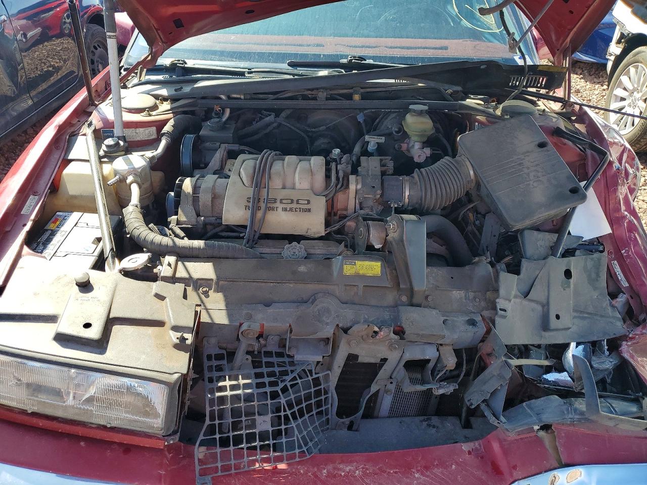 1991 Buick Riviera Burgundy vin: 1G4EZ13L2MU410798