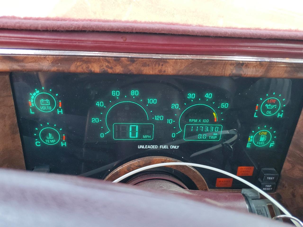 1991 Buick Riviera Burgundy vin: 1G4EZ13L2MU410798