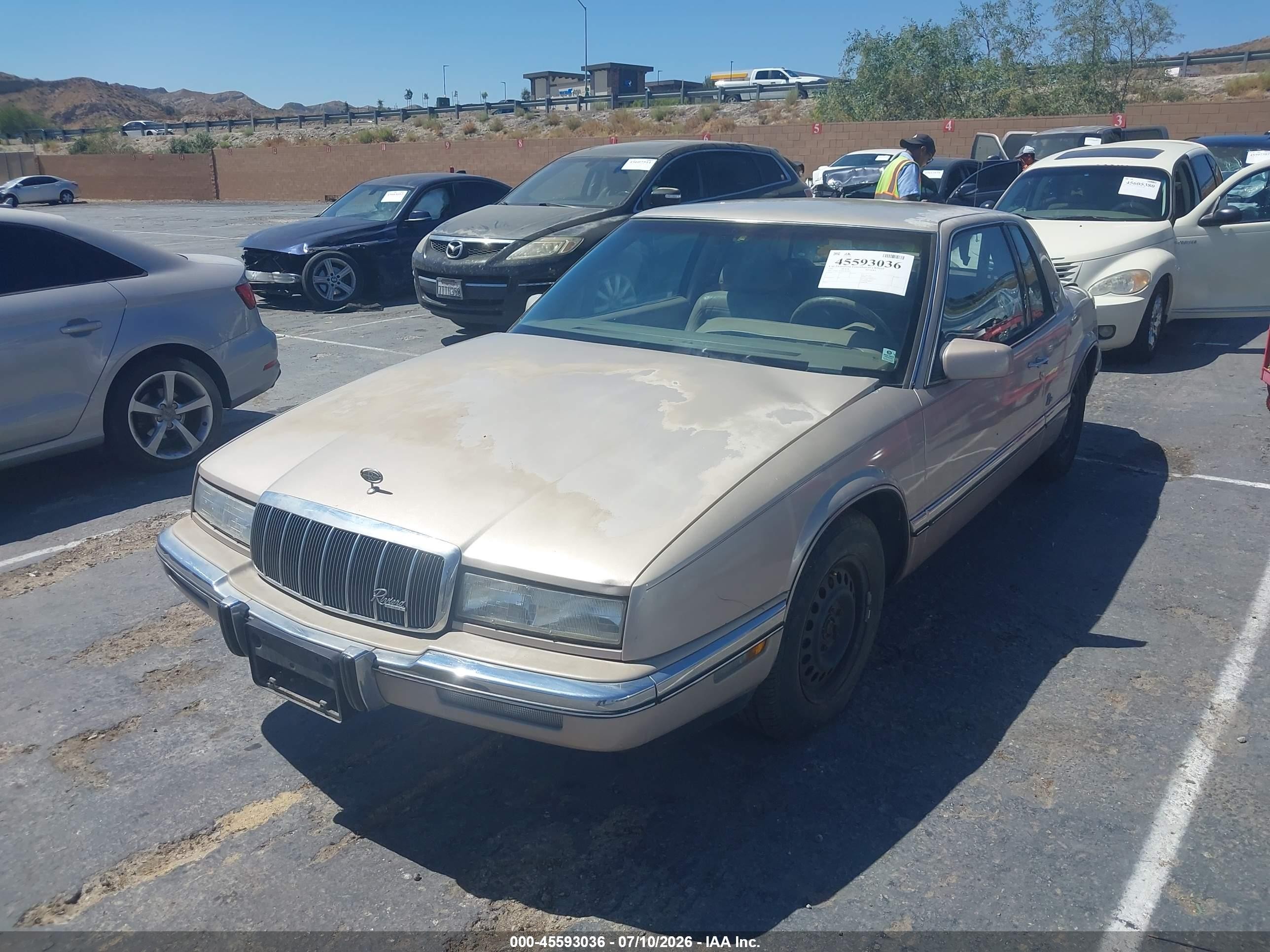 1991 Buick Riviera   Brown vin: 1G4EZ13L9MU412497