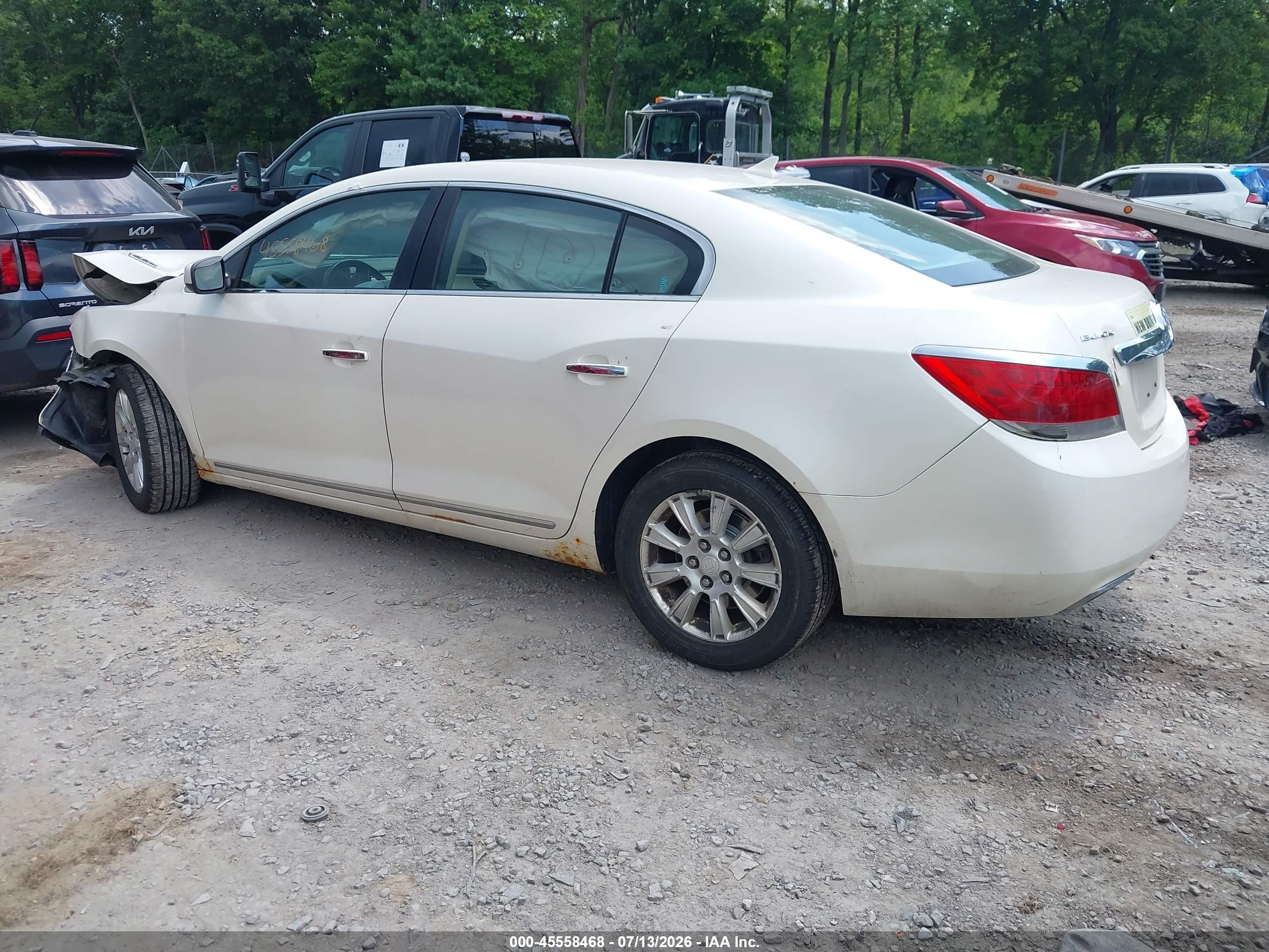 2013 Buick Lacrosse   White vin: 1G4GA5E33DF227841