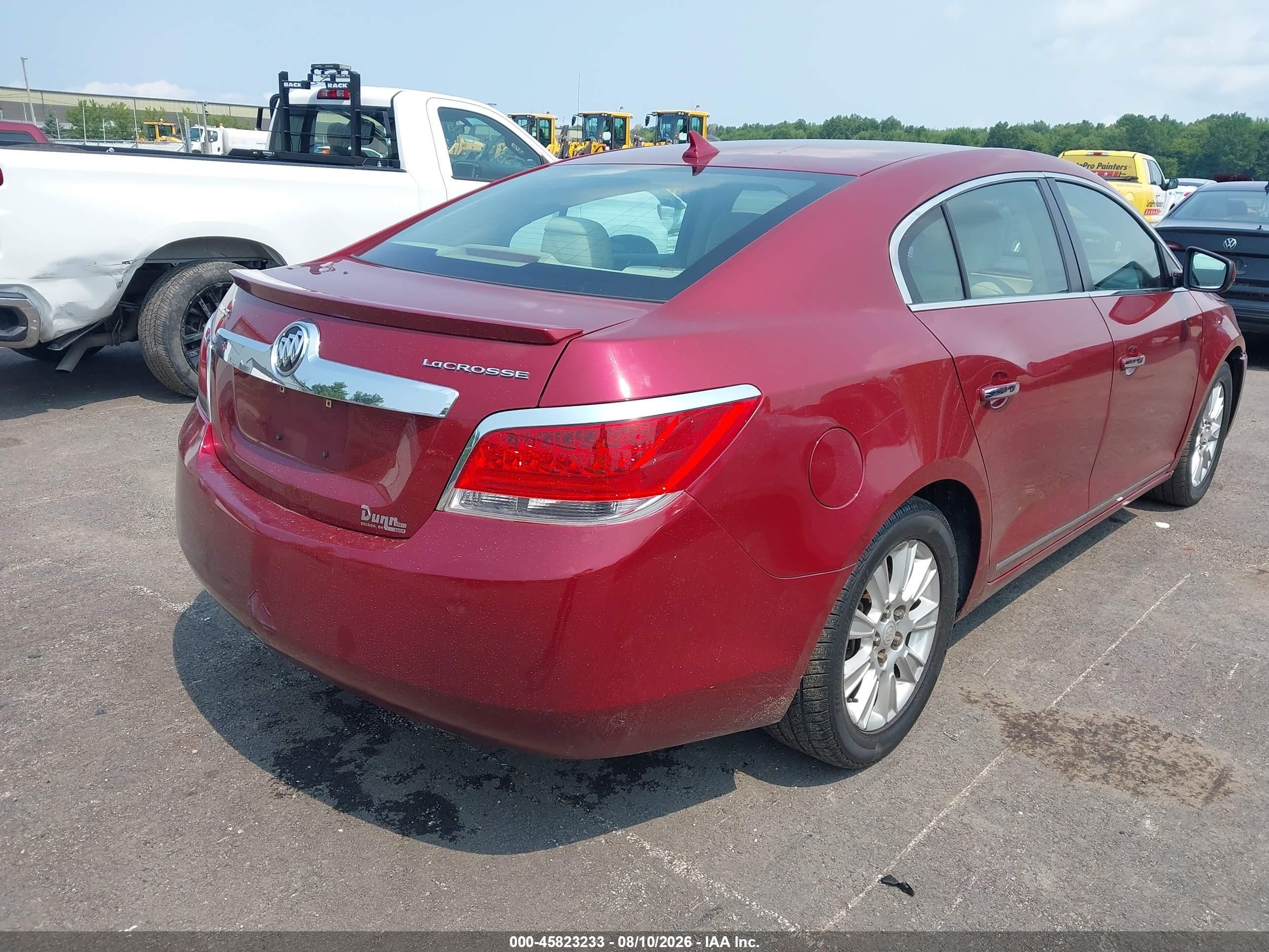 2011 Buick Lacrosse Cx Red vin: 1G4GA5EC1BF329040