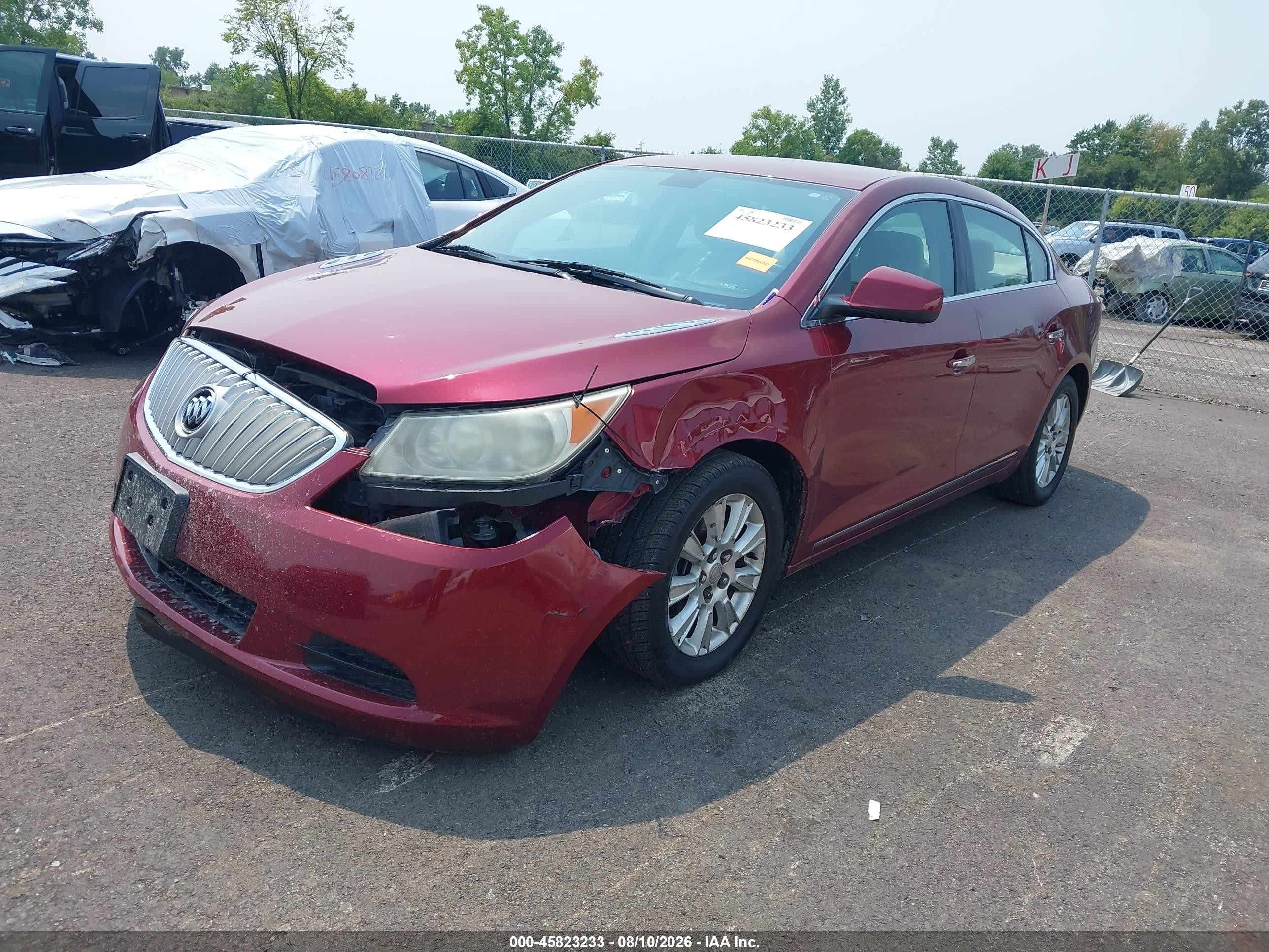 2011 Buick Lacrosse Cx Red vin: 1G4GA5EC1BF329040