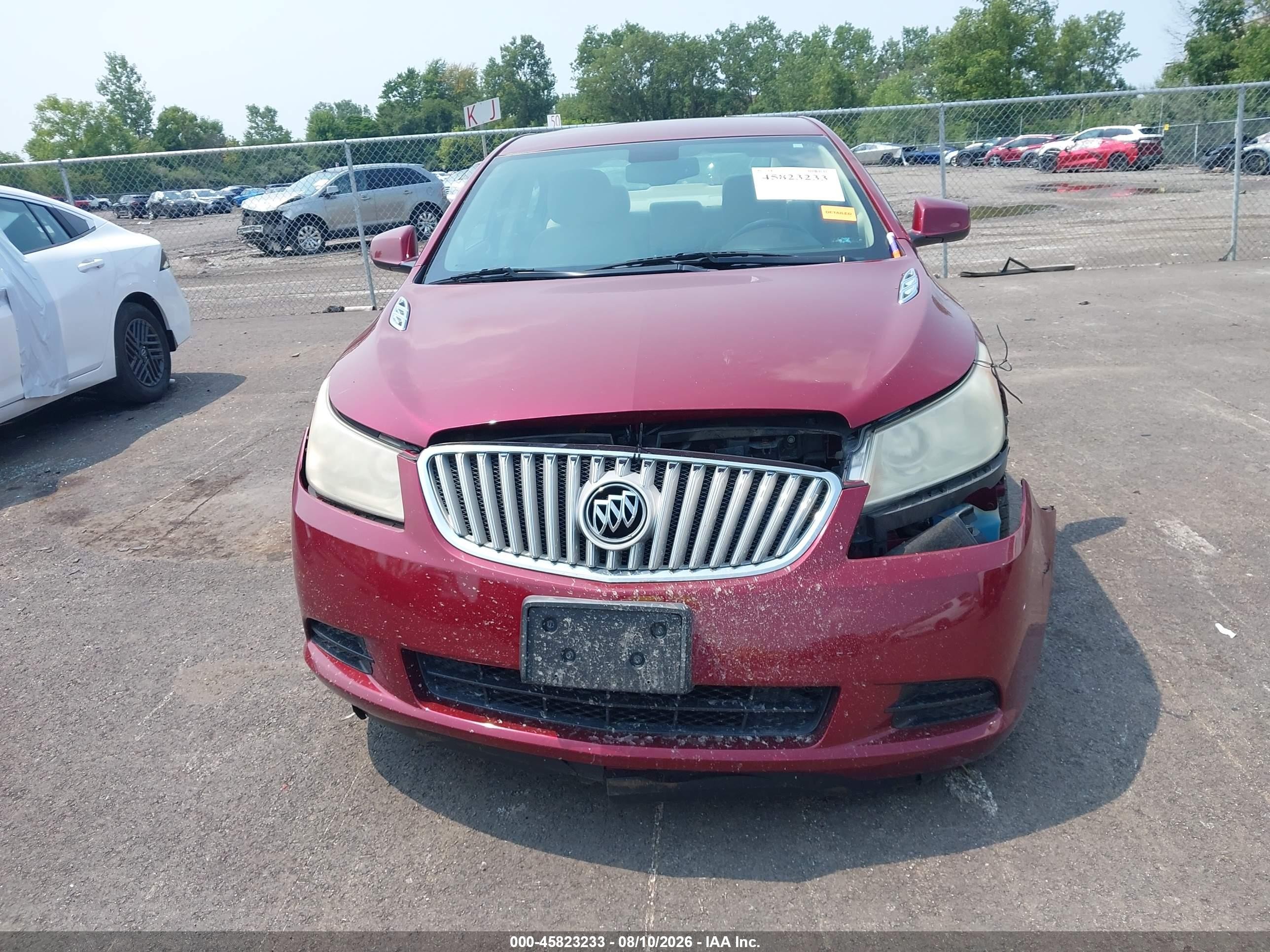 2011 Buick Lacrosse Cx Red vin: 1G4GA5EC1BF329040