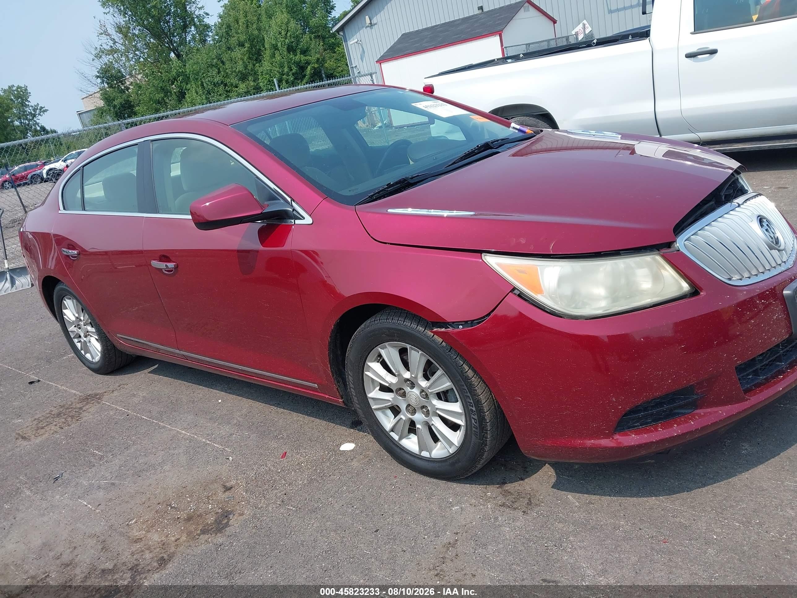 2011 Buick Lacrosse Cx Red vin: 1G4GA5EC1BF329040