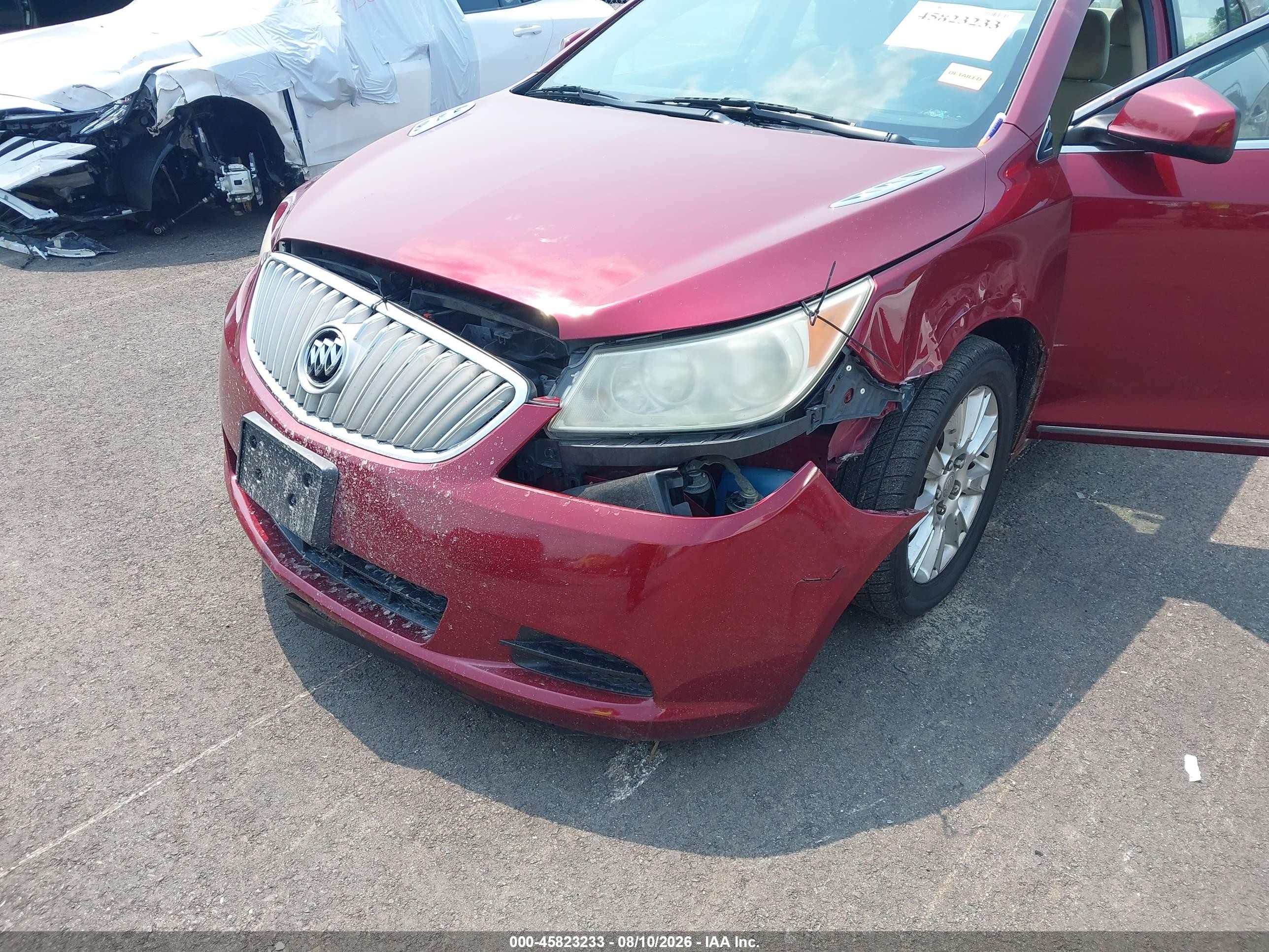 2011 Buick Lacrosse Cx Red vin: 1G4GA5EC1BF329040