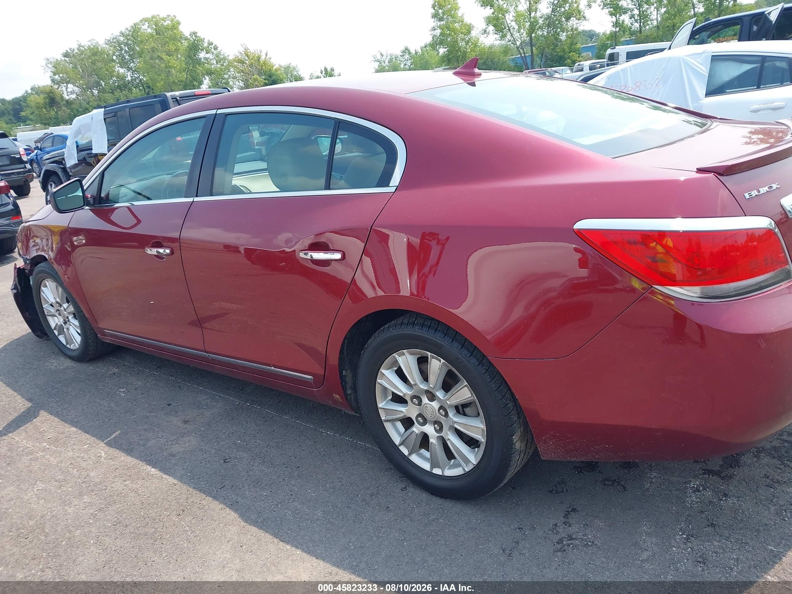 2011 Buick Lacrosse Cx Red vin: 1G4GA5EC1BF329040