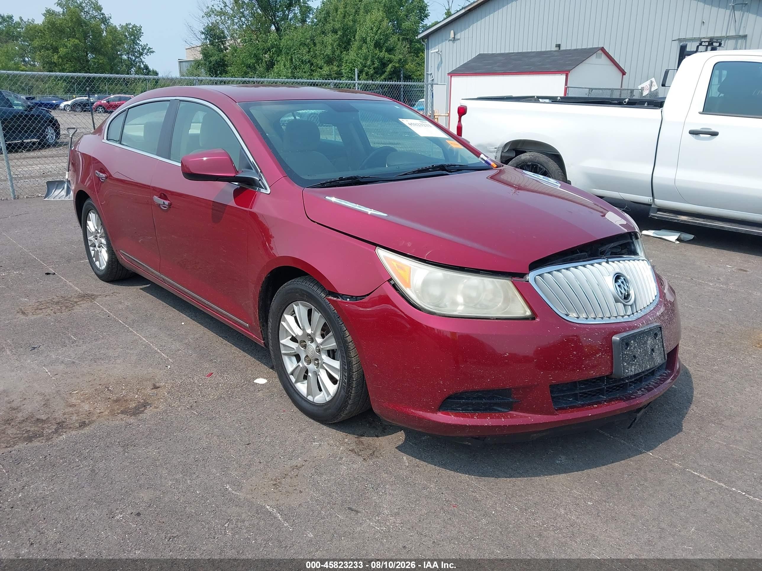 2011 Buick Lacrosse Cx Red vin: 1G4GA5EC1BF329040