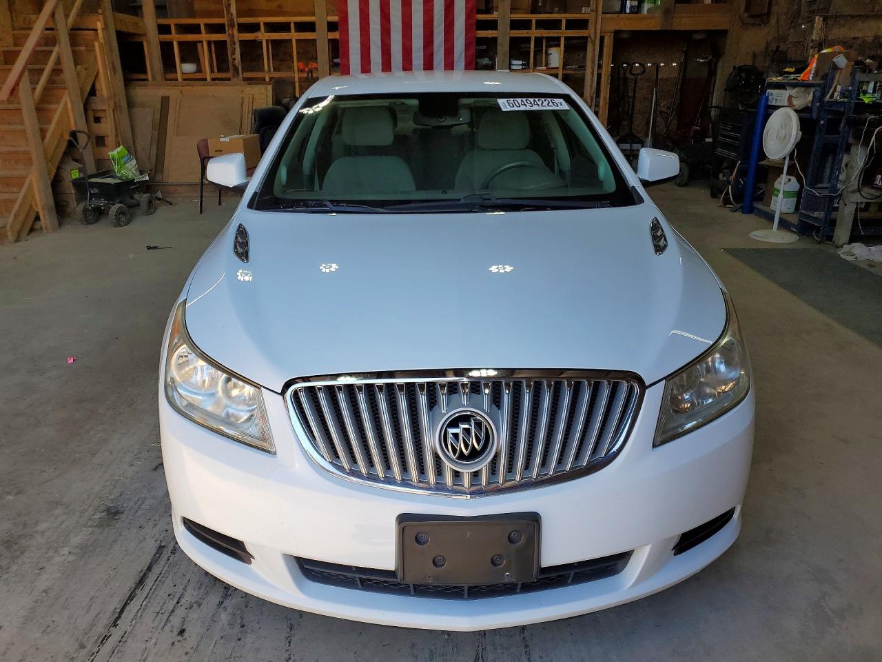 2010 Buick Lacrosse Cx White vin: 1G4GA5EC6AF317898