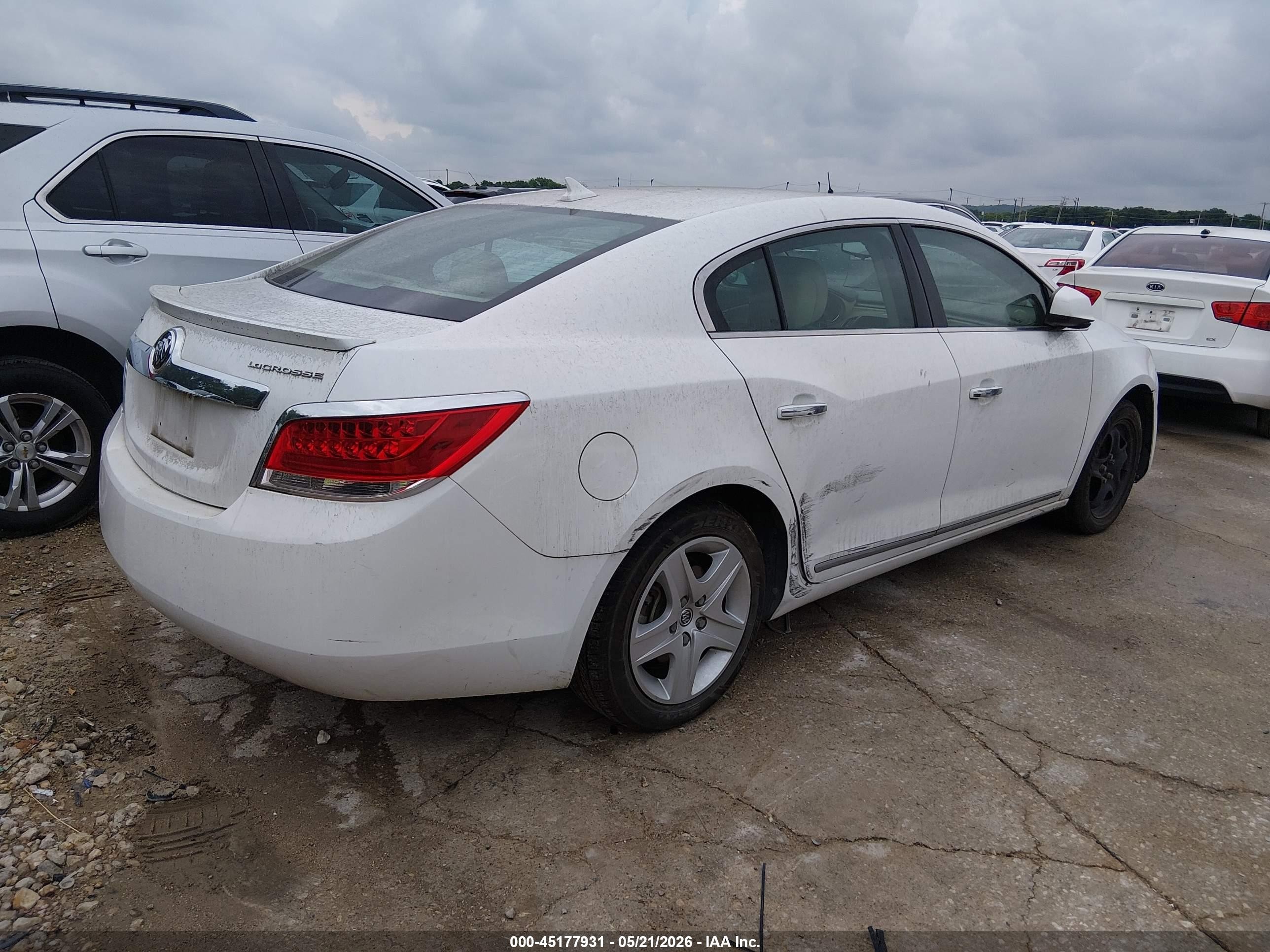 2011 Buick Lacrosse Cx White vin: 1G4GA5EC8BF178200