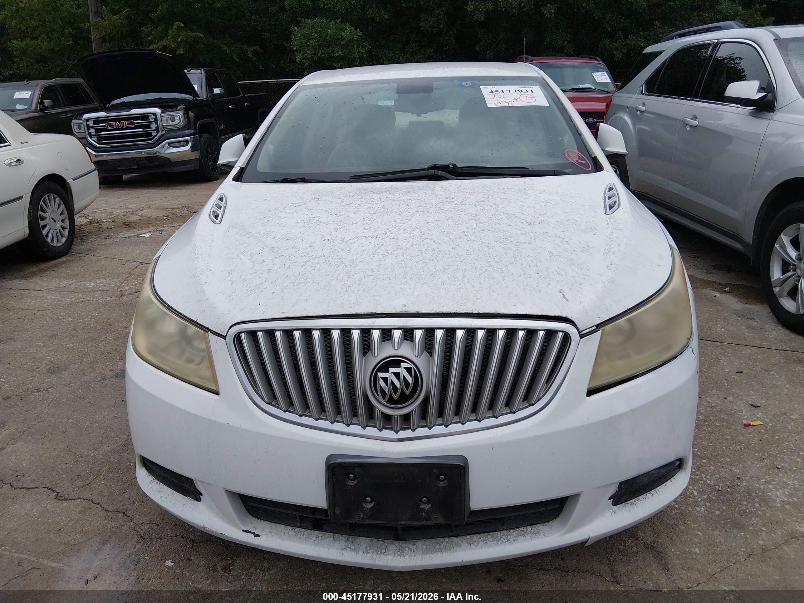 2011 Buick Lacrosse Cx White vin: 1G4GA5EC8BF178200