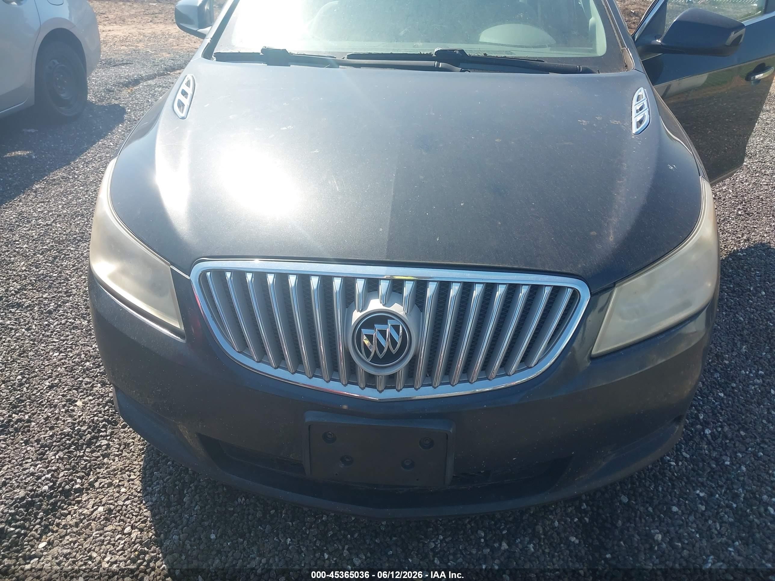 2011 Buick Lacrosse Cx Black vin: 1G4GA5EC9BF255706