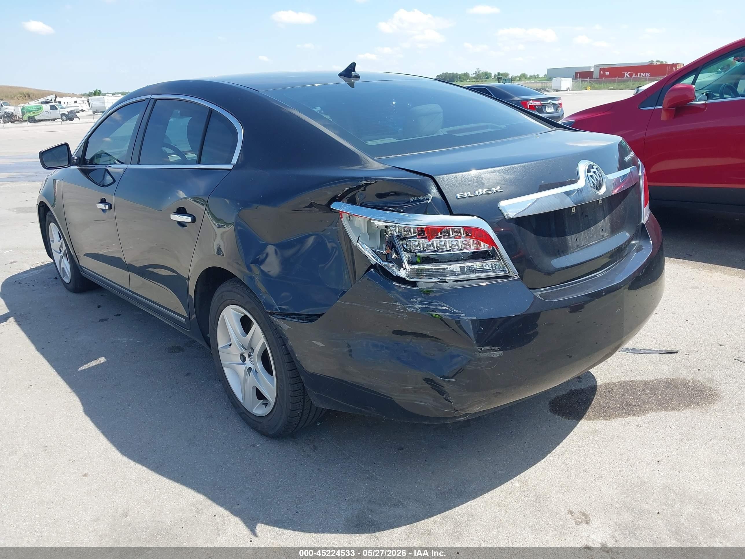 2011 Buick Lacrosse Cx Black vin: 1G4GA5ED1BF345702