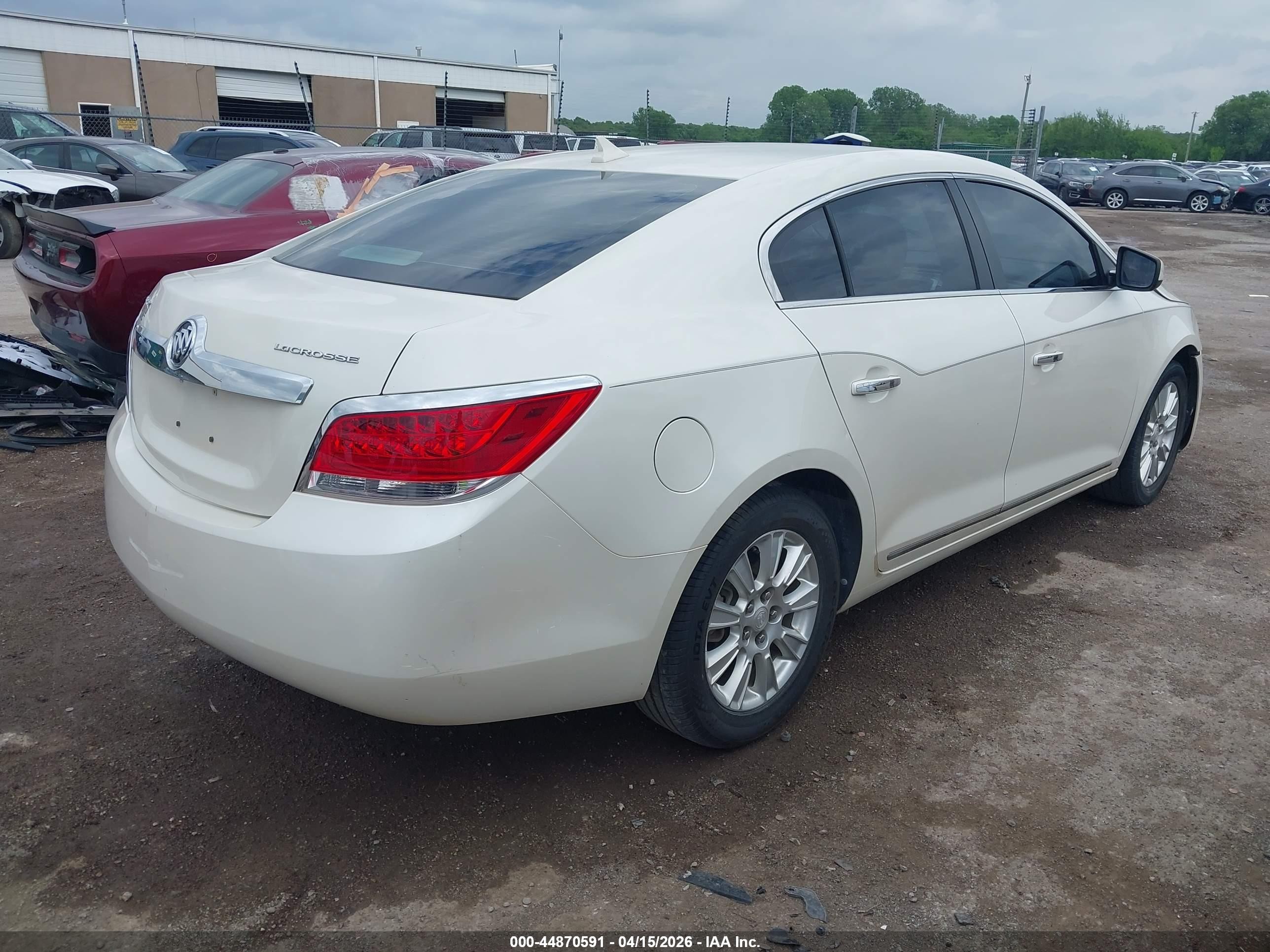 2011 Buick Lacrosse Cx White vin: 1G4GA5ED4BF396434