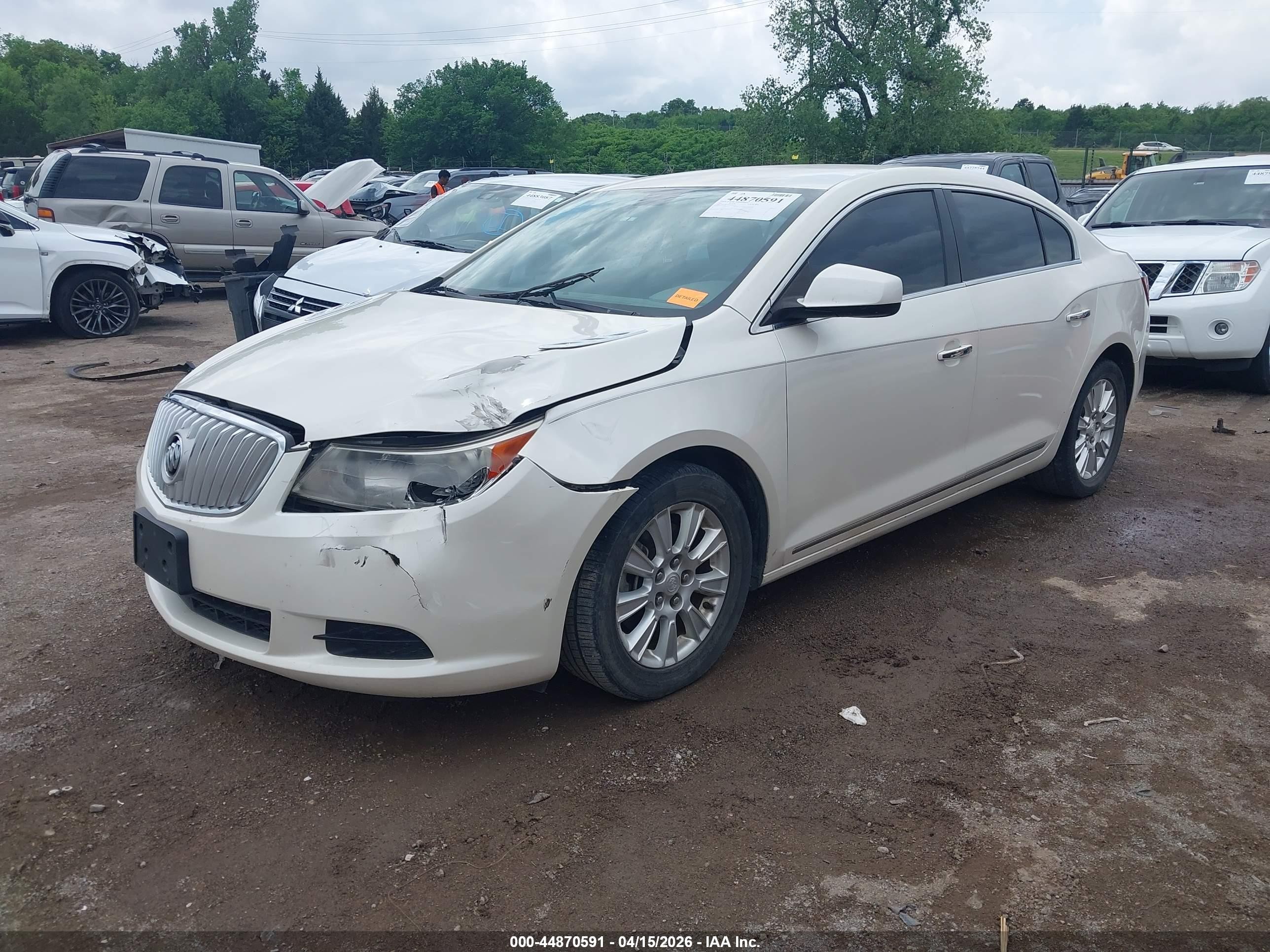 2011 Buick Lacrosse Cx White vin: 1G4GA5ED4BF396434