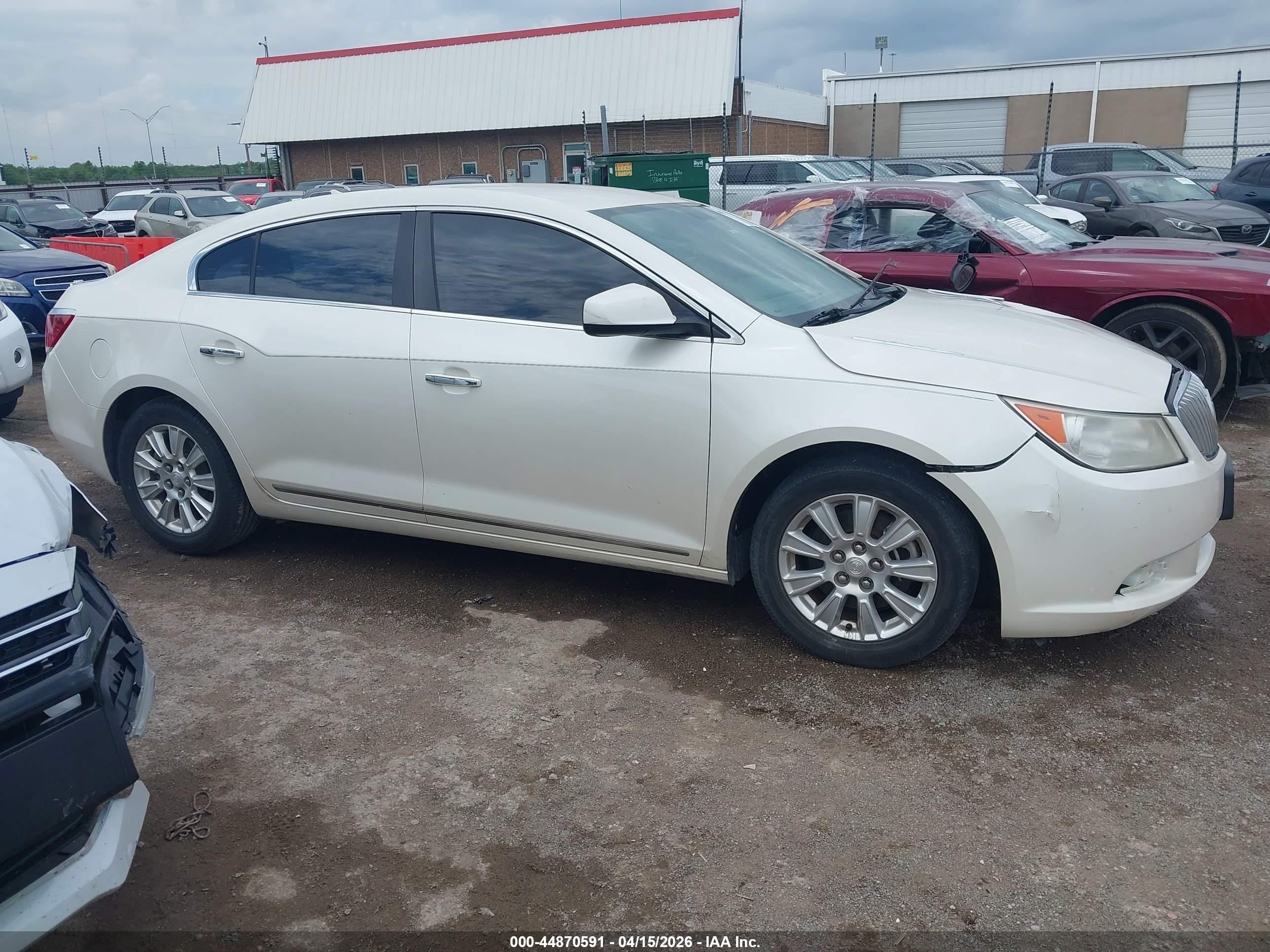 2011 Buick Lacrosse Cx White vin: 1G4GA5ED4BF396434