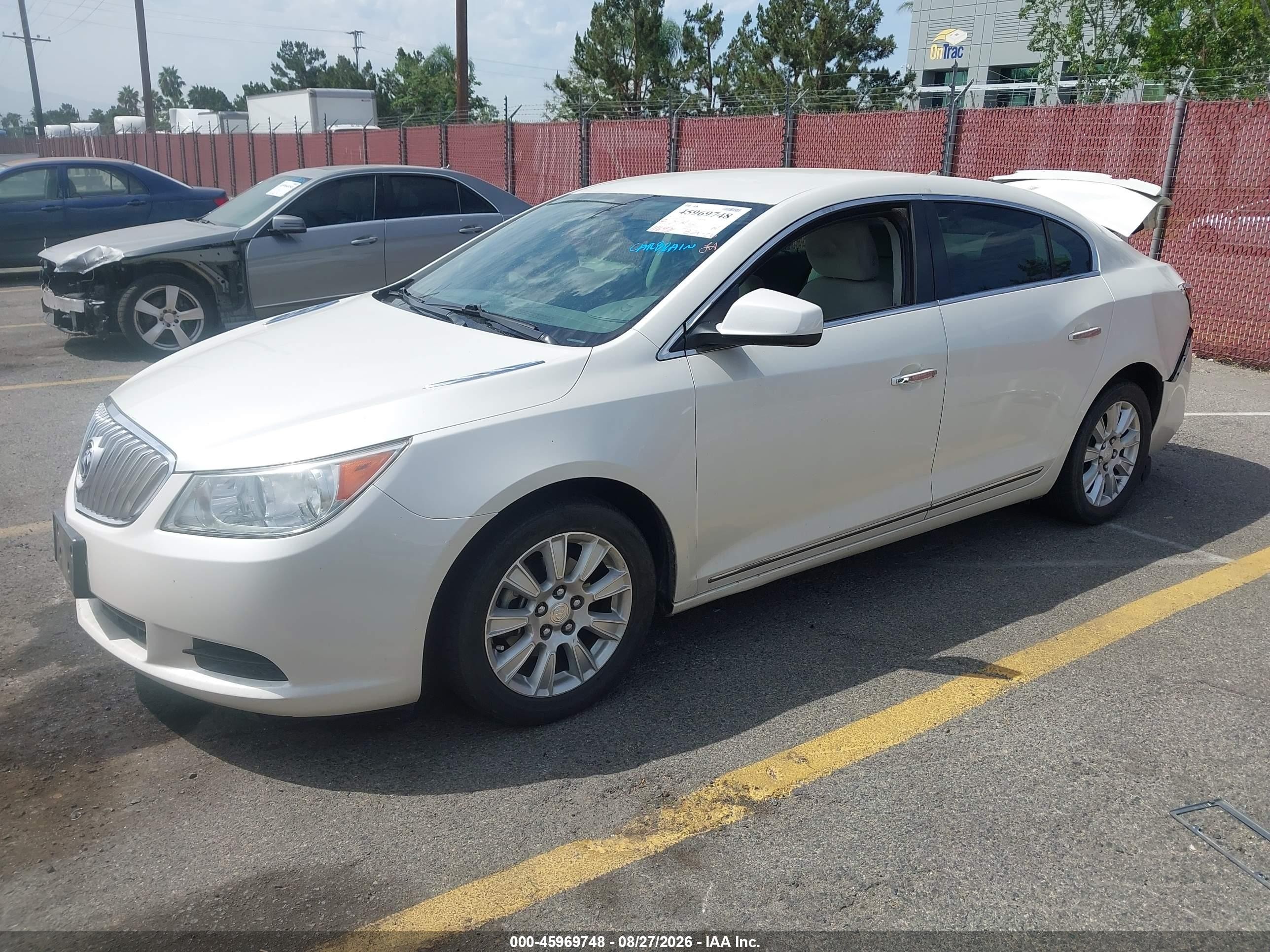 2012 Buick Lacrosse White vin: 1G4GA5ER2CF207924