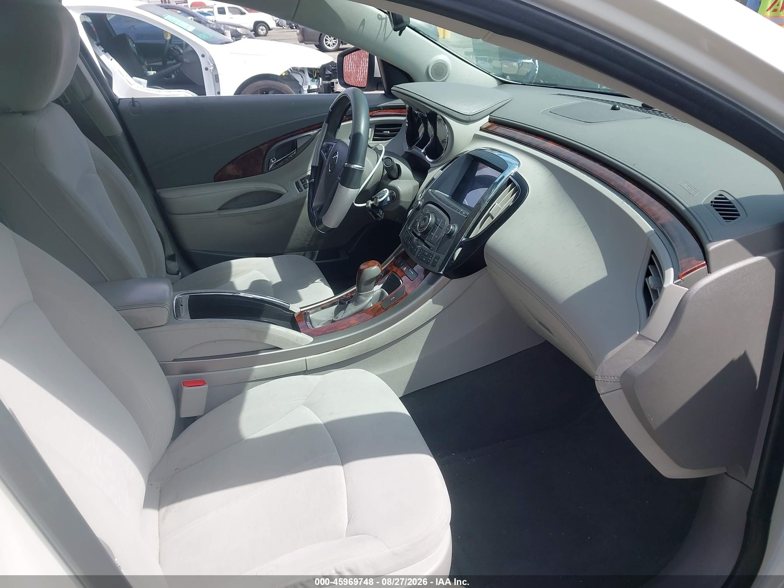 2012 Buick Lacrosse White vin: 1G4GA5ER2CF207924