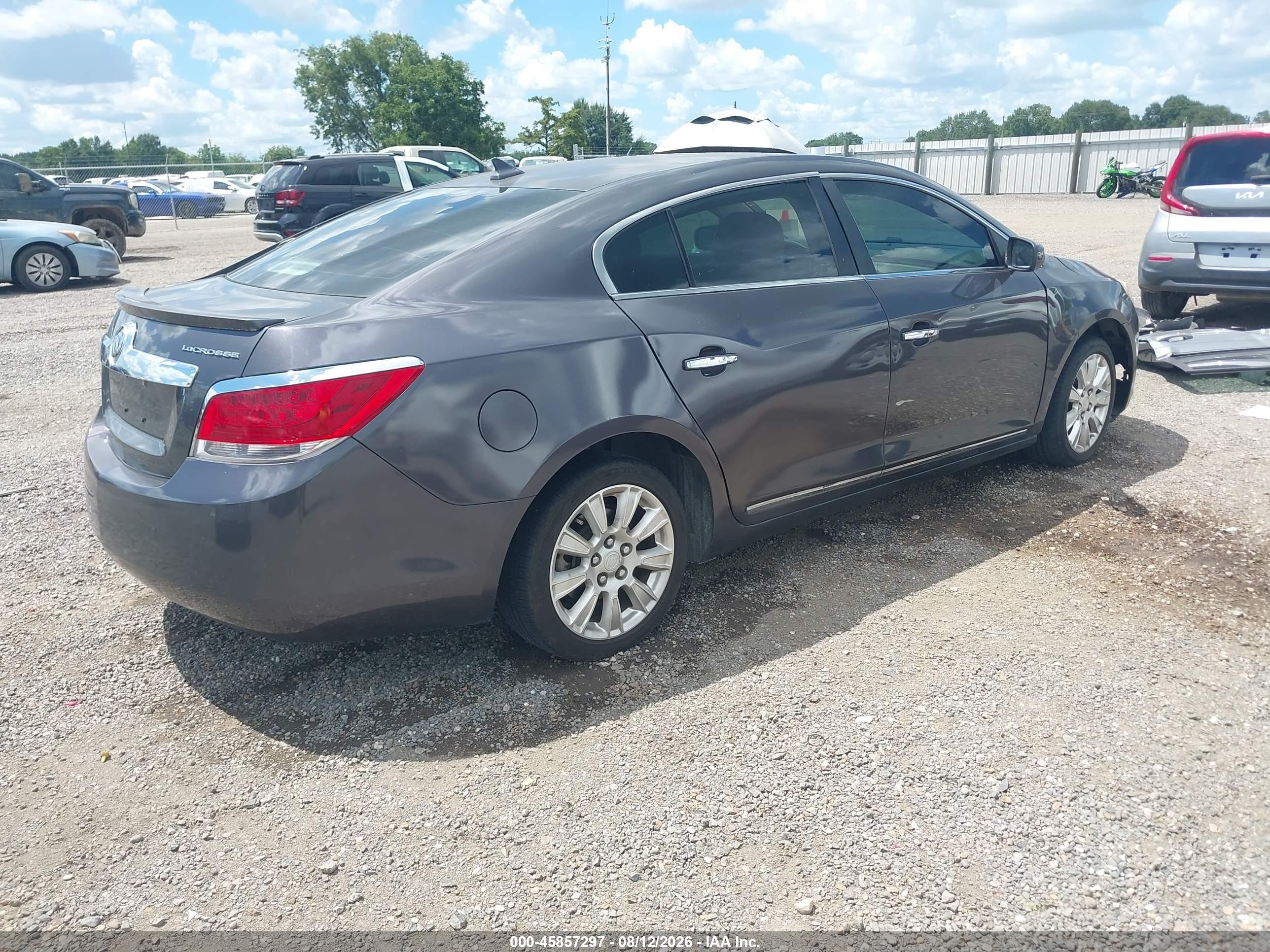 2013 Buick Lacrosse   Gray vin: 1G4GA5ER7DF317790