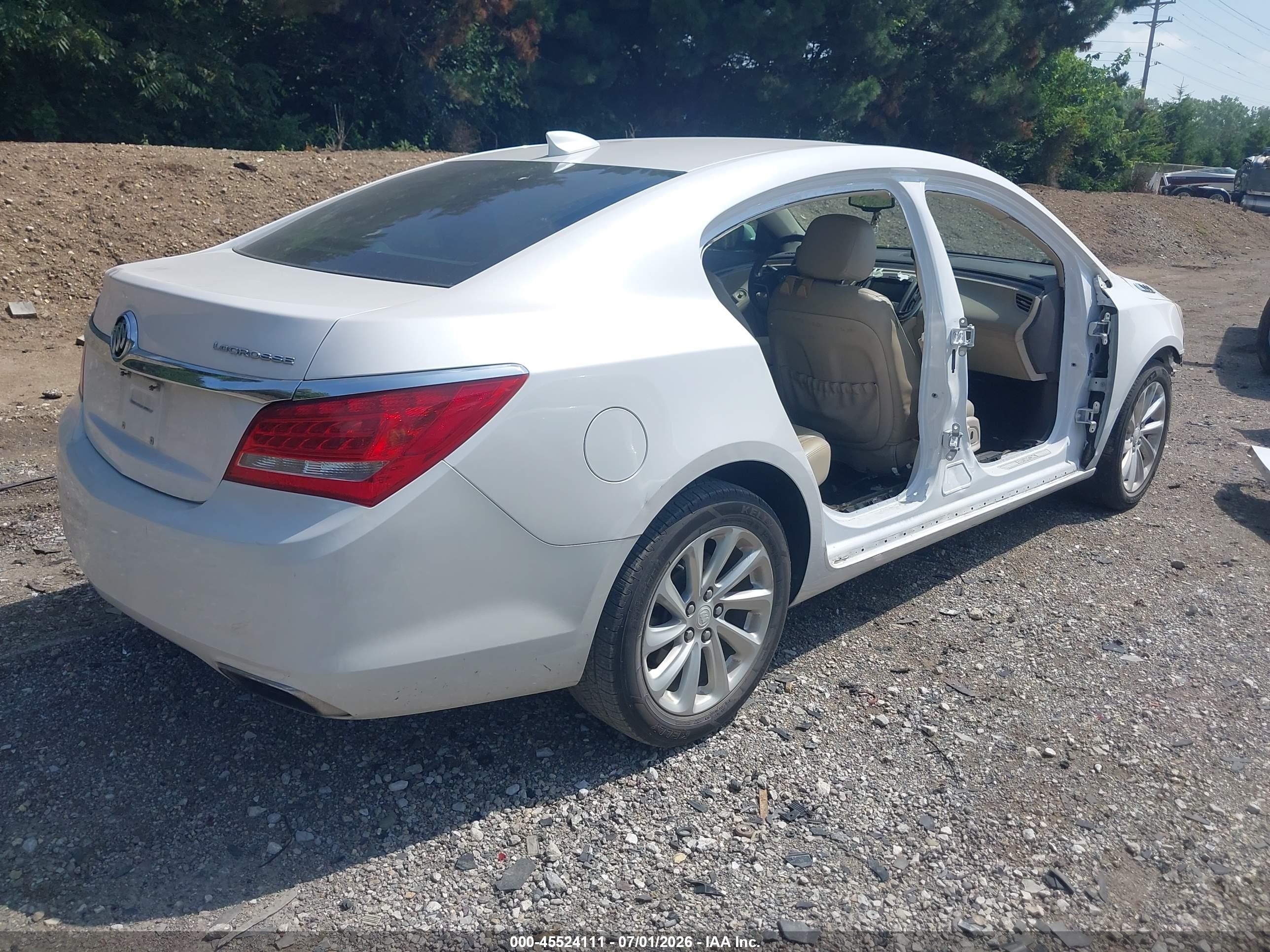 2015 Buick Lacrosse   White vin: 1G4GA5G30FF274681
