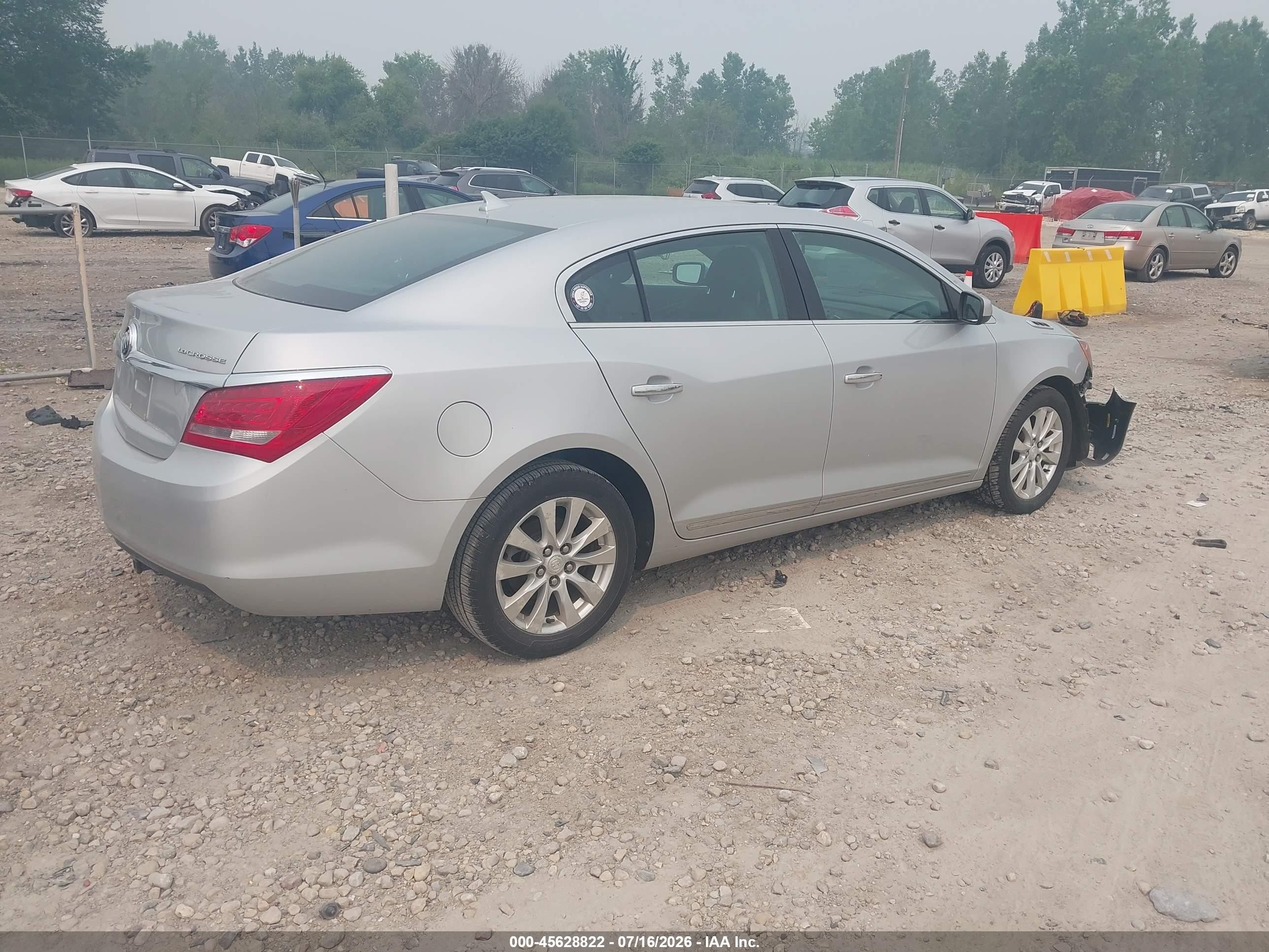 2014 Buick Lacrosse   Silver vin: 1G4GA5GR8EF165548