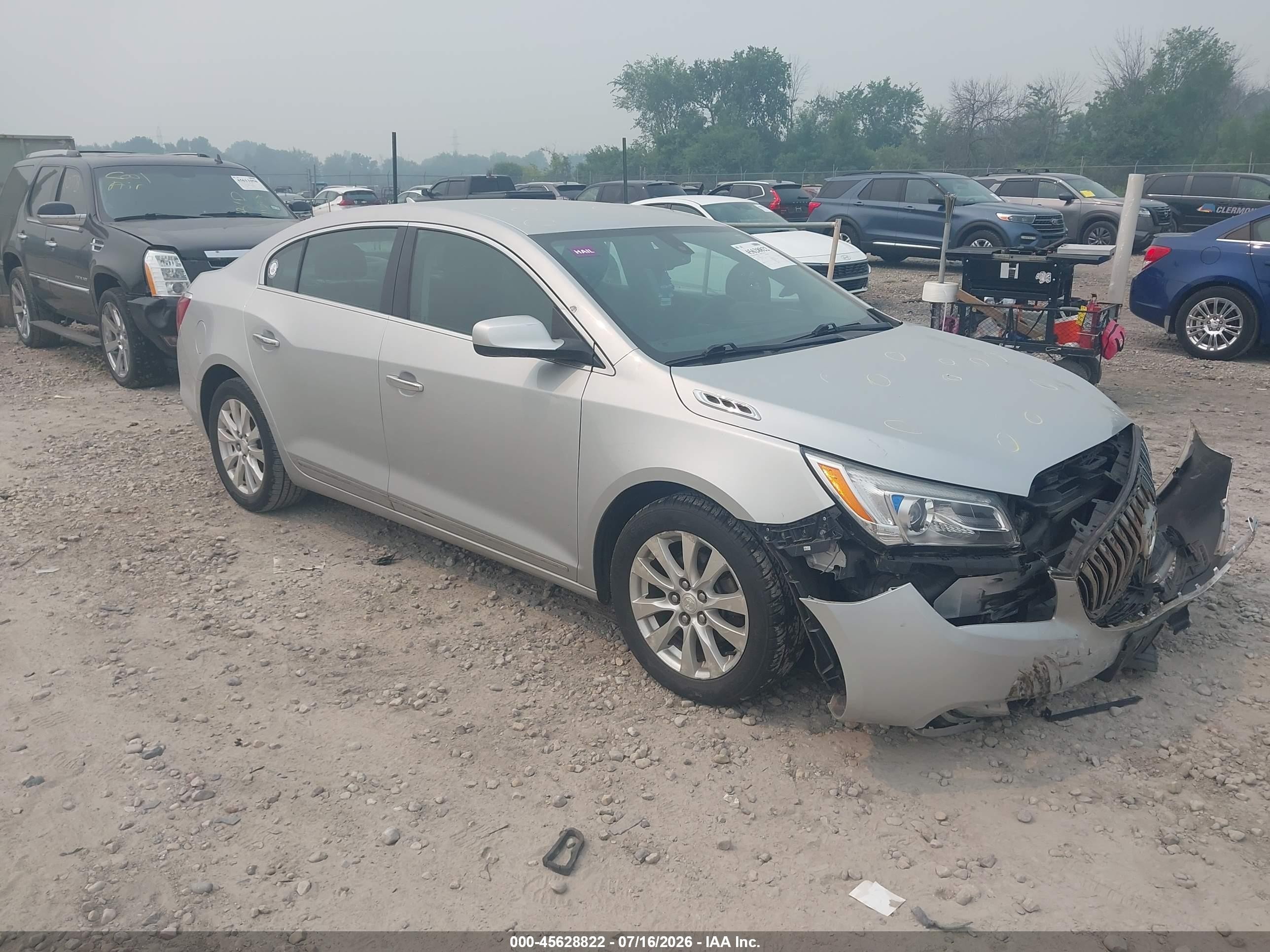 2014 Buick Lacrosse   Silver vin: 1G4GA5GR8EF165548