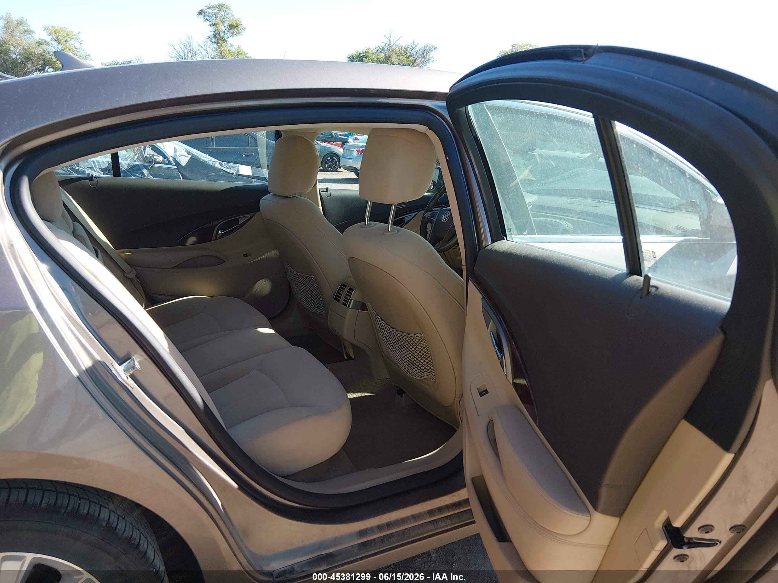 2012 Buick Lacrosse Convenience Group Brown vin: 1G4GB5E35CF148585