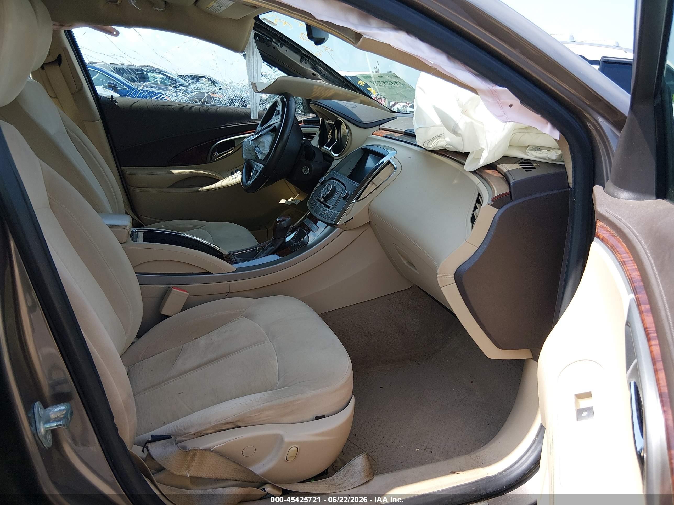 2012 Buick Lacrosse Convenience Group Beige vin: 1G4GB5E36CF339934